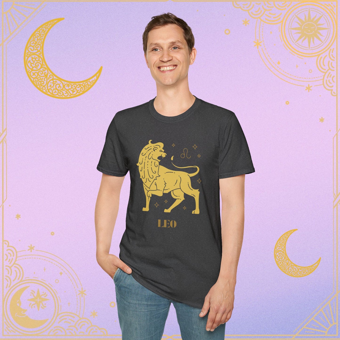 Leo Zodiac T-Shirt | Unisex Astrology Tee, Birthday Gift, July-August Celebrations, Astrology Lovers, Casual Wear, Horoscope T-shirt