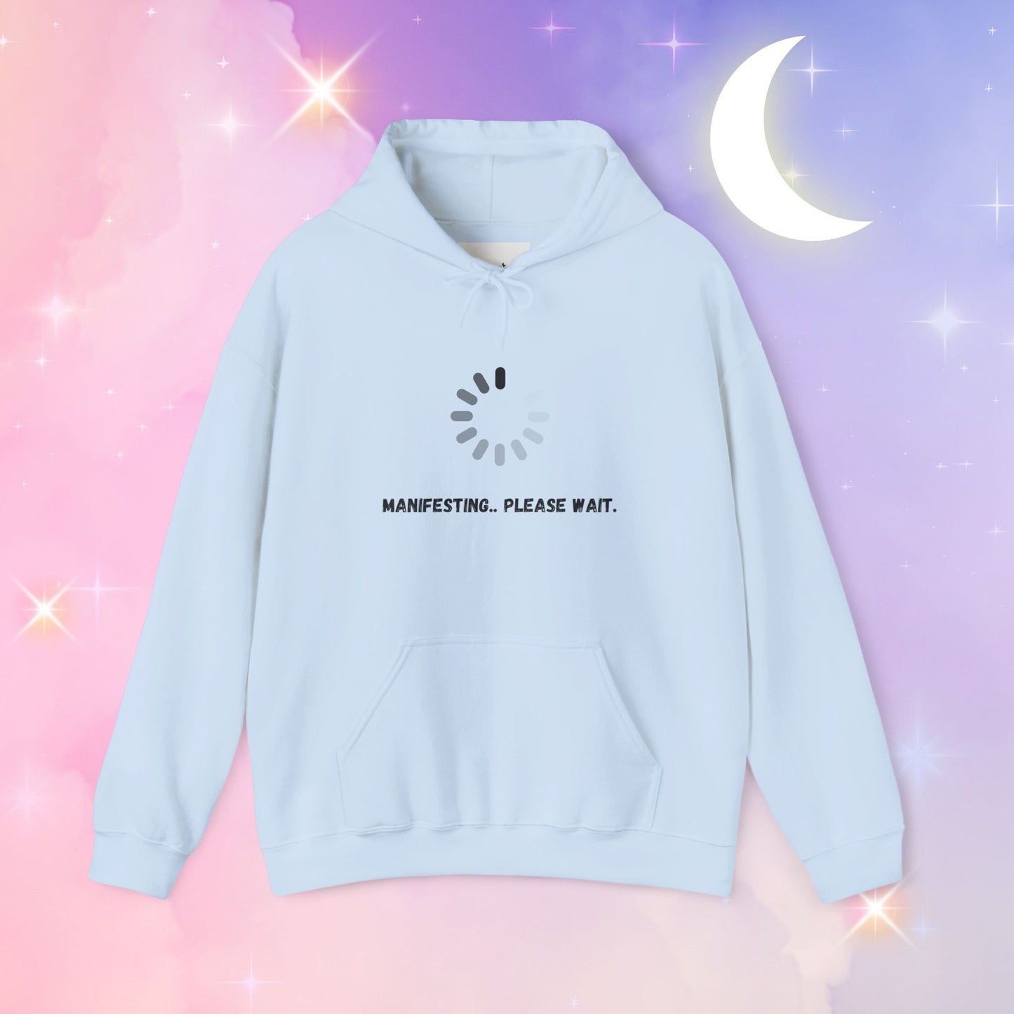 Manifesting Hoodie - Unisex Heavy Blend™ Sweatshirt, Cozy Layer for Dreamers, Gift for Friends, Affirmation Apparel, Self-Care Fashion