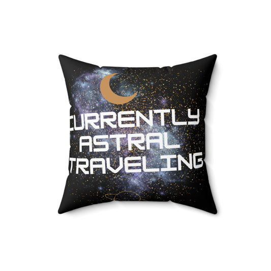 Astral Travel Themed Pillow, Cosmic Decor, Space Lover Gift, Bohemian Vibes, Dorm Room Accent, Meditation Accessory