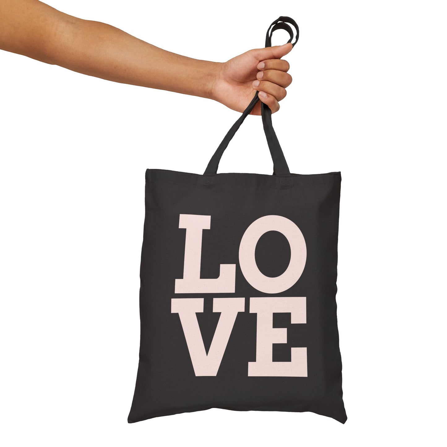 Love Canvas Tote Bag - Eco-Friendly Shopping, Gift for Her, Beach Bag, Grocery Tote, Stylish Everyday Use