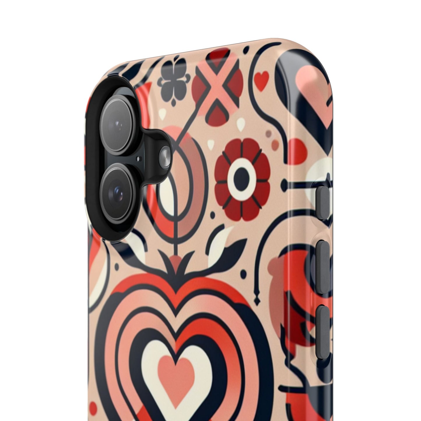 Heartfelt Impact-Resistant Phone Cases, Durable Phone Covers, Love-Themed Accessories, Valentine's Gifts, Unique Tech Cases