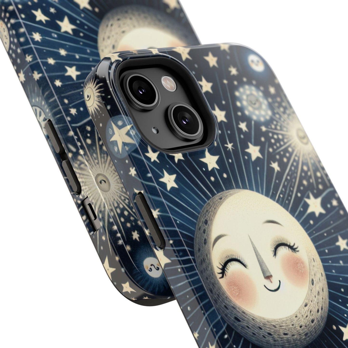 Celestial Impact-Resistant Cases, Protective Phone Cover, Moon & Stars Design, Gift for Astrology Lovers, Unique Phone Accessories, [...]