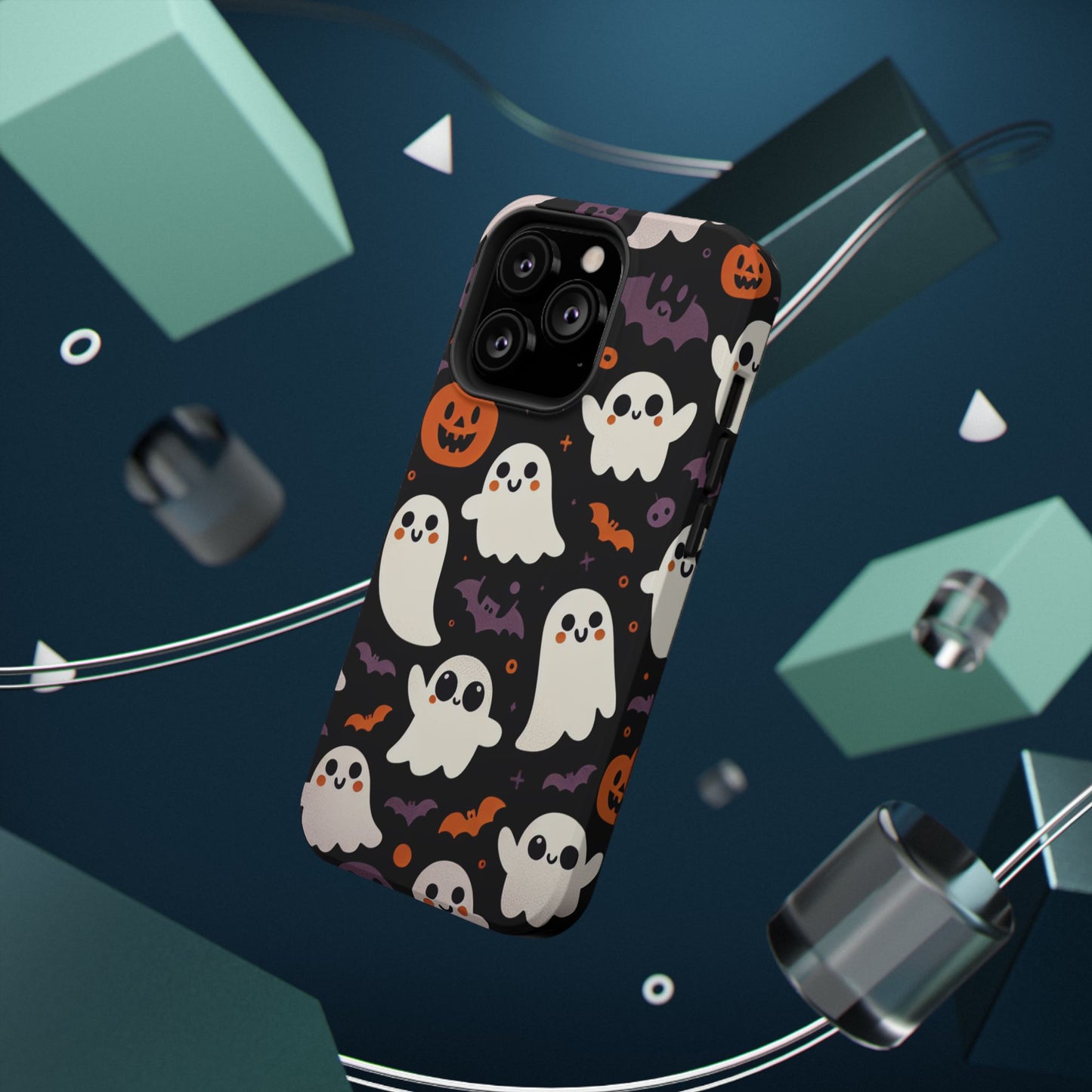 Halloween Ghost Phone Case, Cute Ghost Cases for iPhone, October Birthday Gift, Spooky Decor, Fun & Funky Cell Phone Cover