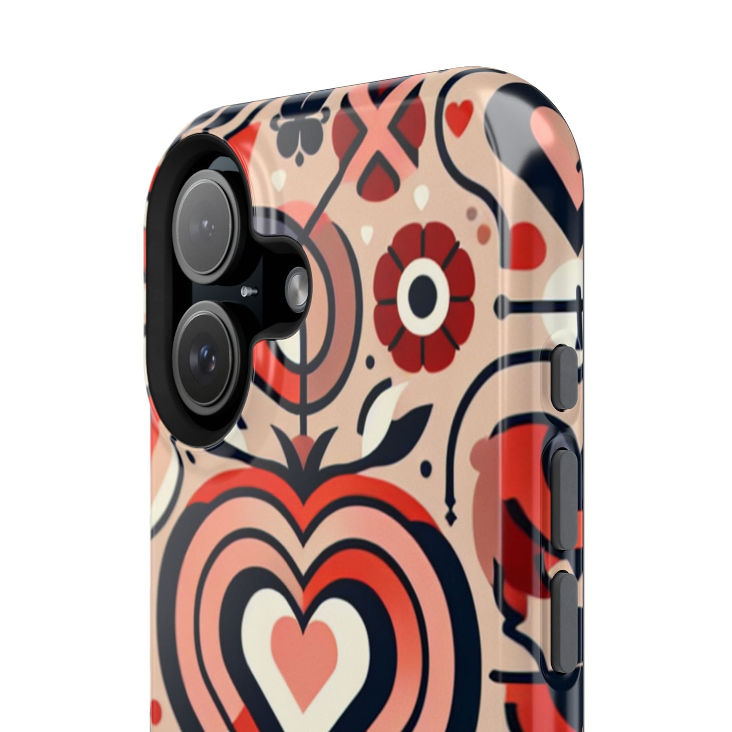 Heartfelt Impact-Resistant Phone Cases, Durable Phone Covers, Love-Themed Accessories, Valentine's Gifts, Unique Tech Cases