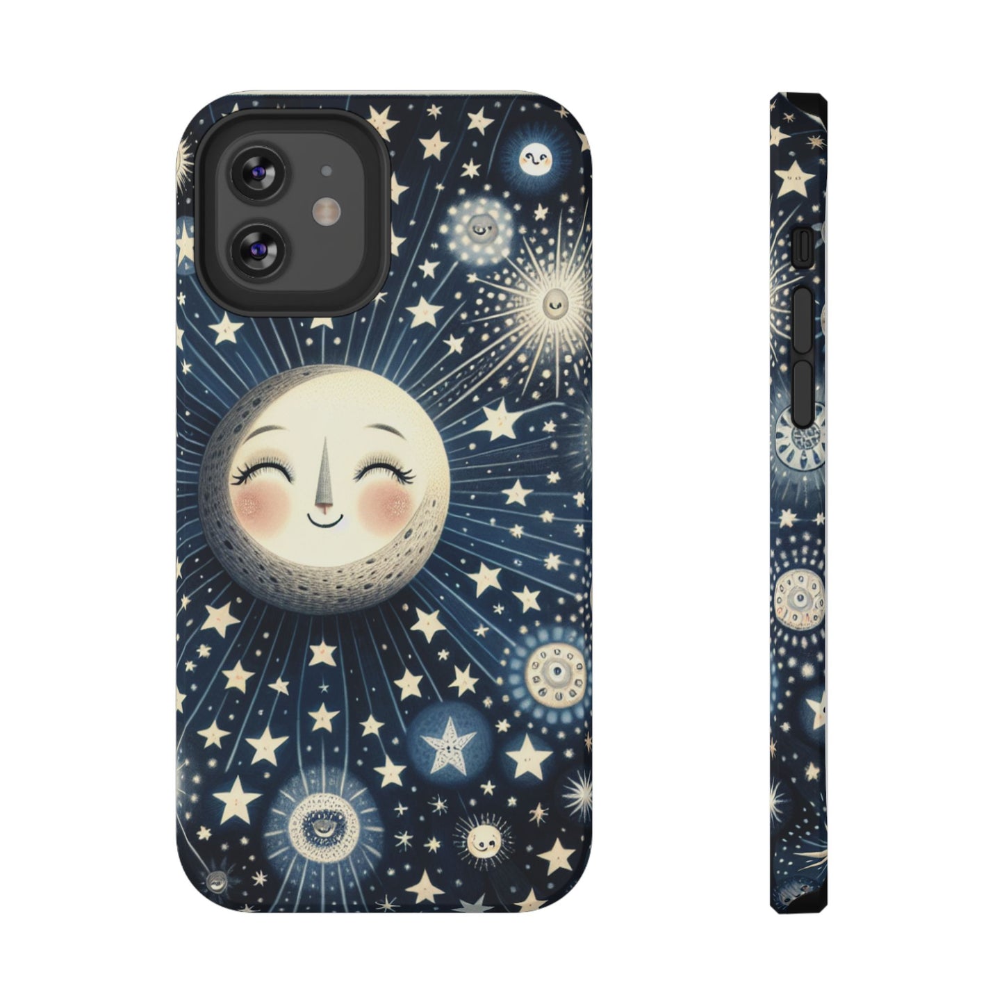 Celestial Impact-Resistant Cases, Protective Phone Cover, Moon & Stars Design, Gift for Astrology Lovers, Unique Phone Accessories, [...]
