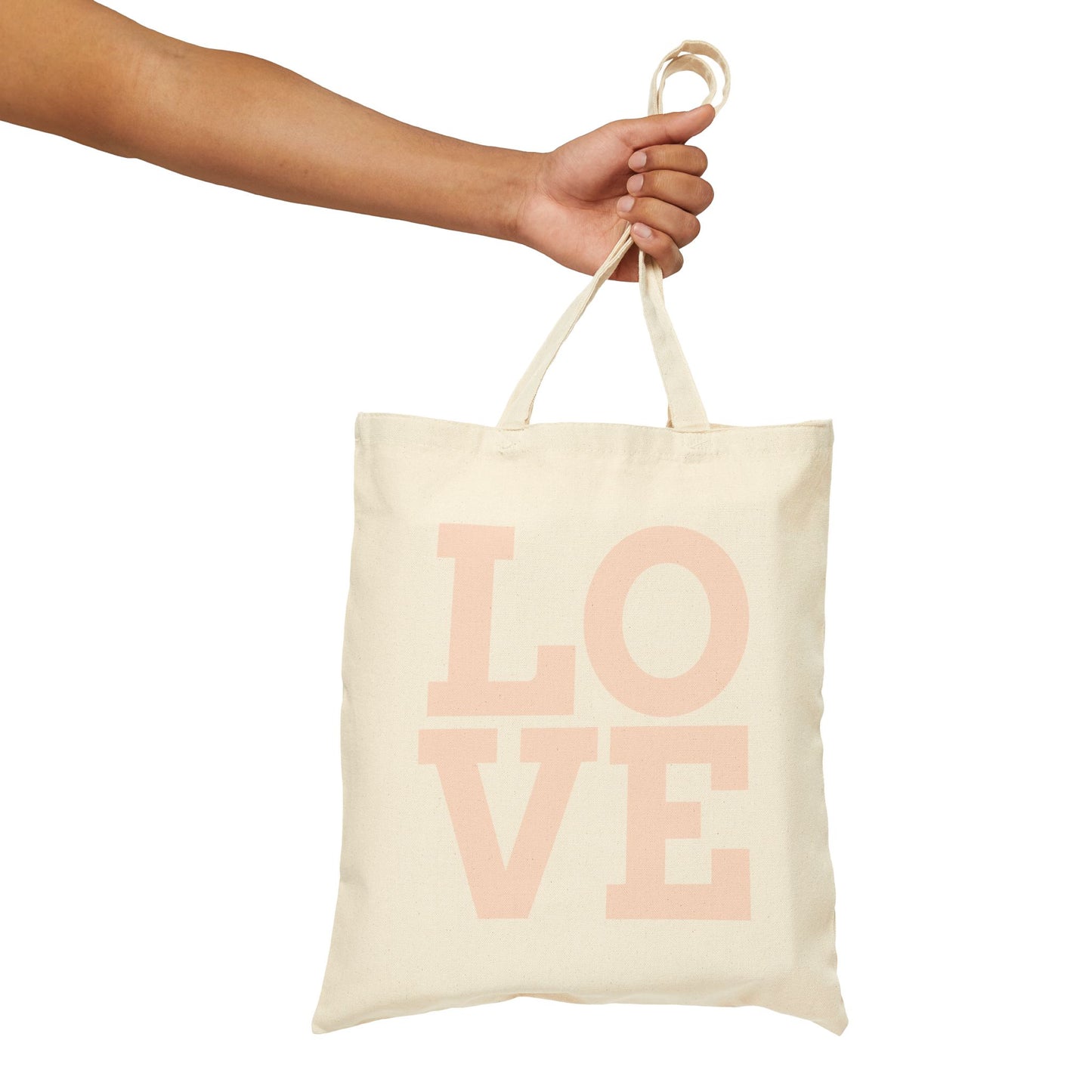 Love Canvas Tote Bag - Eco-Friendly Shopping, Gift for Her, Beach Bag, Grocery Tote, Stylish Everyday Use