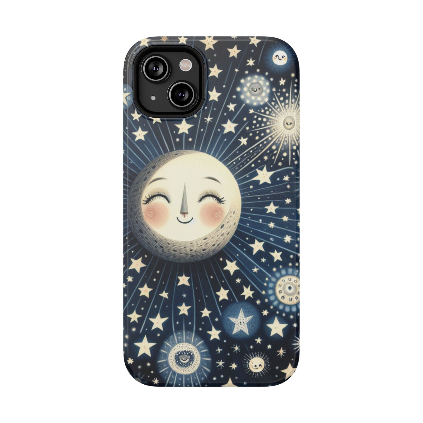 Celestial Impact-Resistant Cases, Protective Phone Cover, Moon & Stars Design, Gift for Astrology Lovers, Unique Phone Accessories, [...]