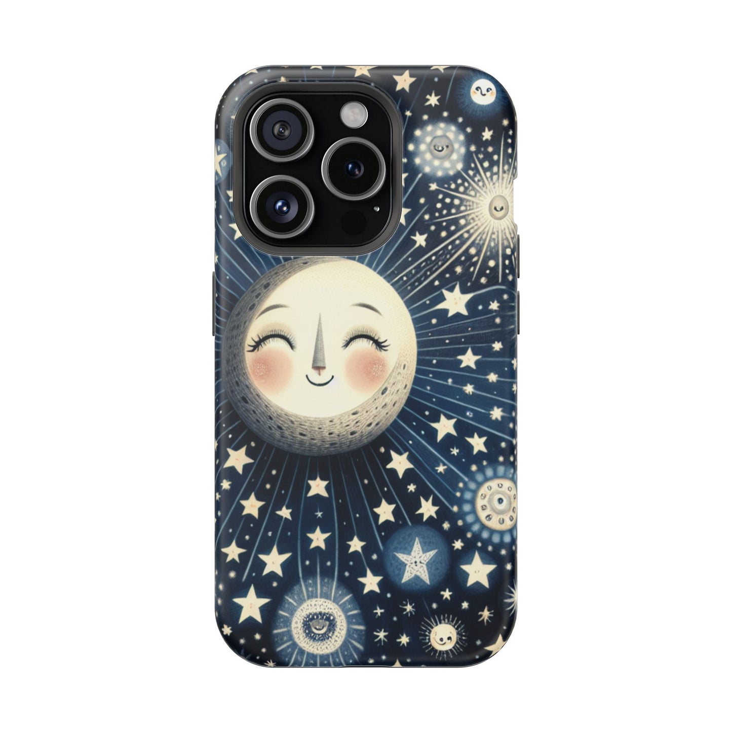 Celestial Impact-Resistant Cases, Protective Phone Cover, Moon & Stars Design, Gift for Astrology Lovers, Unique Phone Accessories, [...]