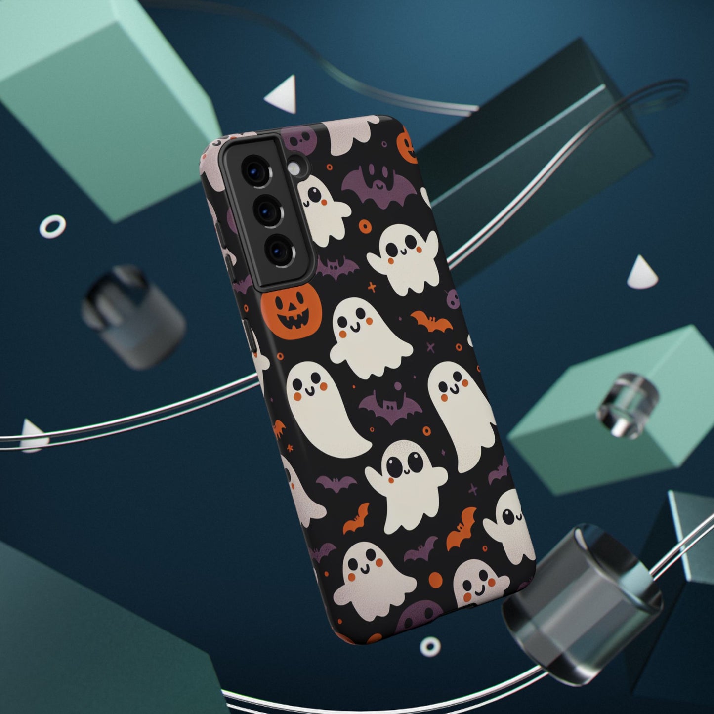 Halloween Ghost Phone Case, Cute Ghost Cases for iPhone, October Birthday Gift, Spooky Decor, Fun & Funky Cell Phone Cover