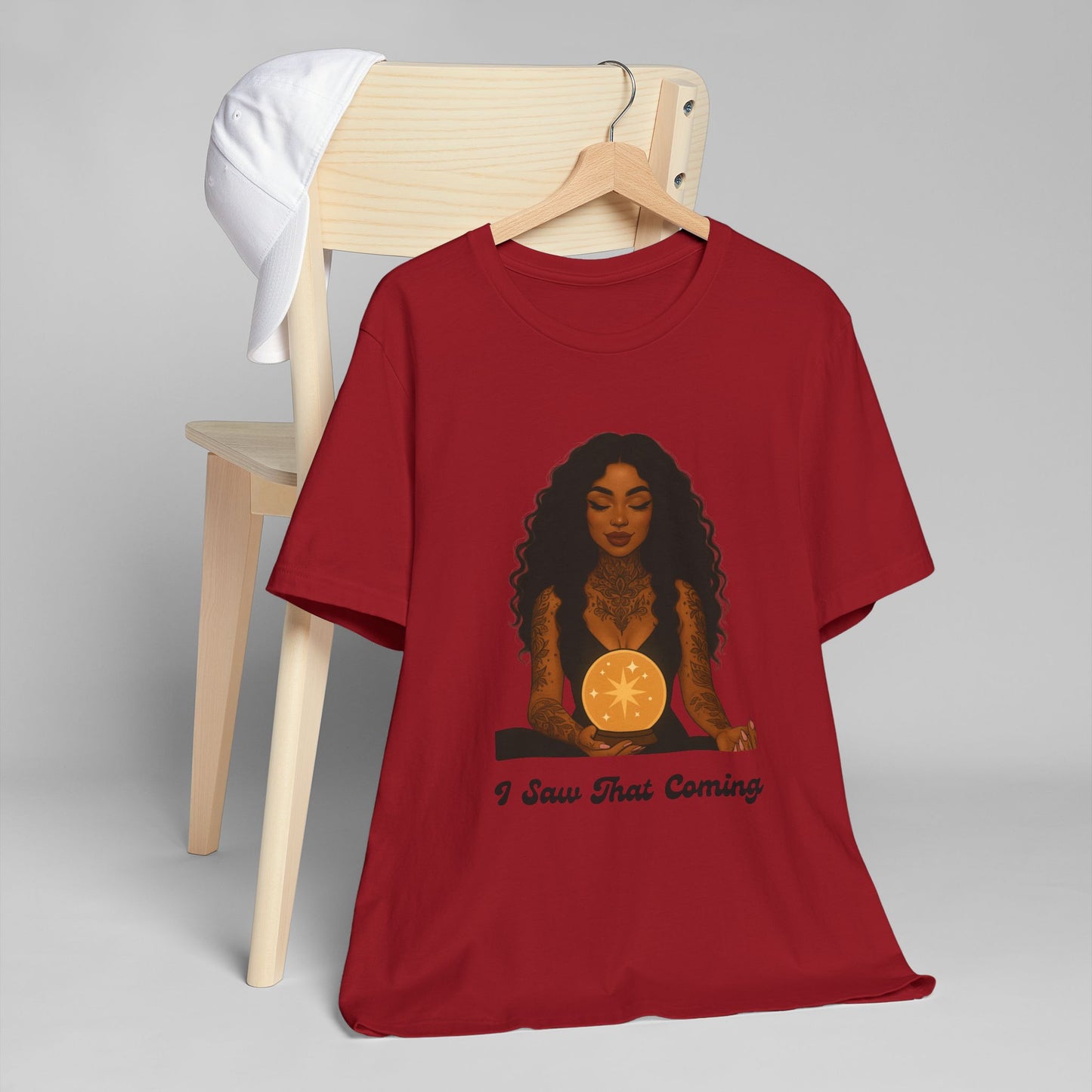 Tarot-Inspired Unisex T-Shirt, I Saw That Coming Tee, Horoscope Gift, Astrology Apparel, Mystic Vibes Shirt, Spiritual Fashion