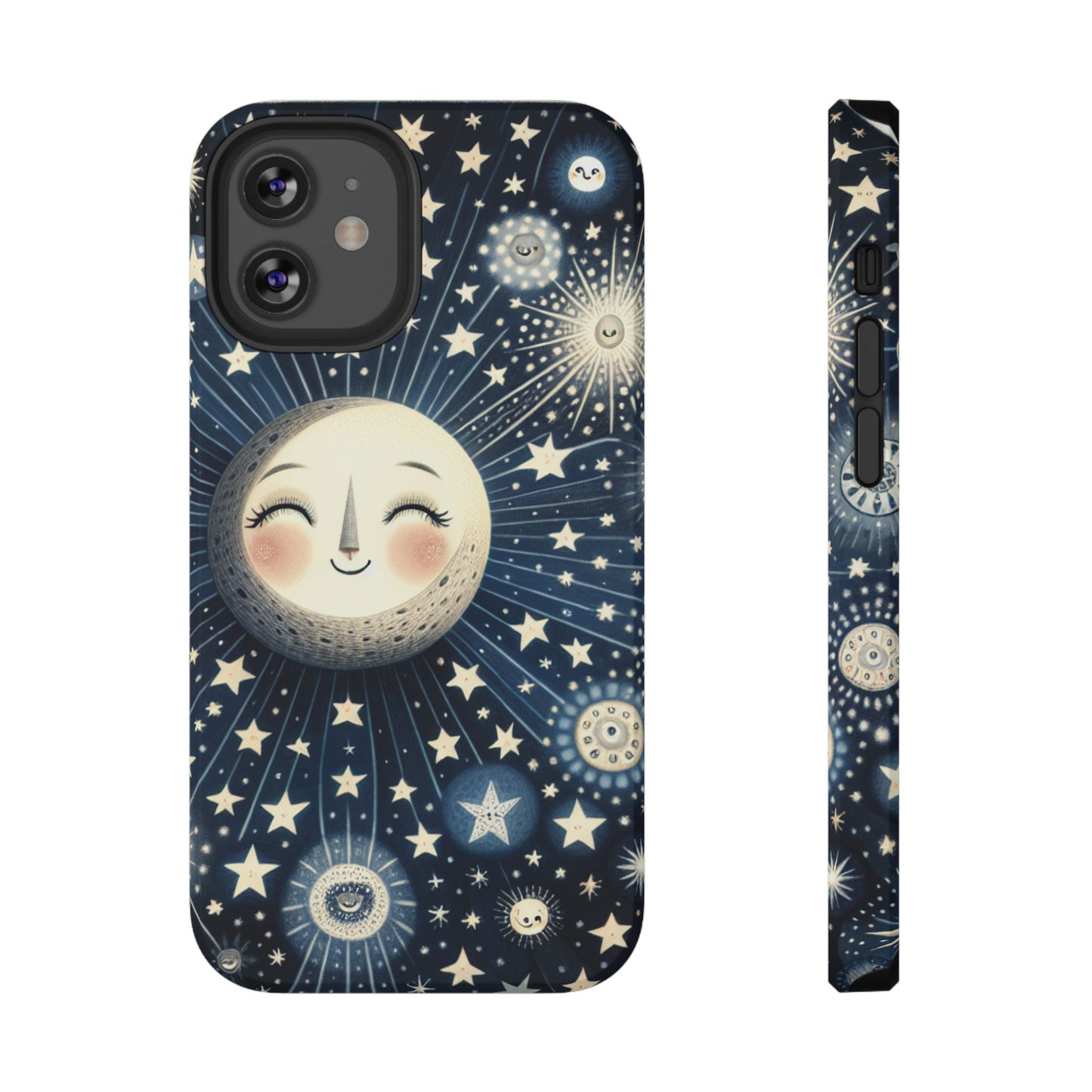 Celestial Impact-Resistant Cases, Protective Phone Cover, Moon & Stars Design, Gift for Astrology Lovers, Unique Phone Accessories, [...]