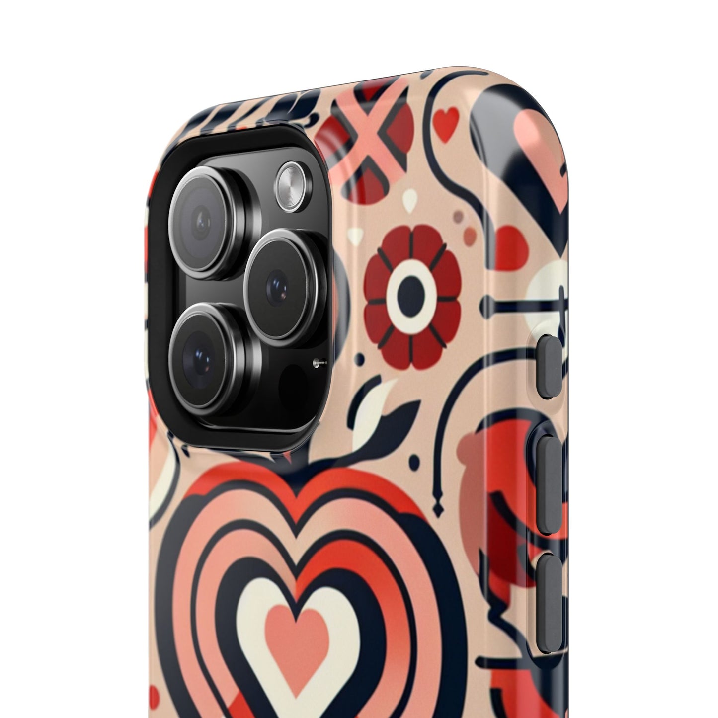 Heartfelt Impact-Resistant Phone Cases, Durable Phone Covers, Love-Themed Accessories, Valentine's Gifts, Unique Tech Cases