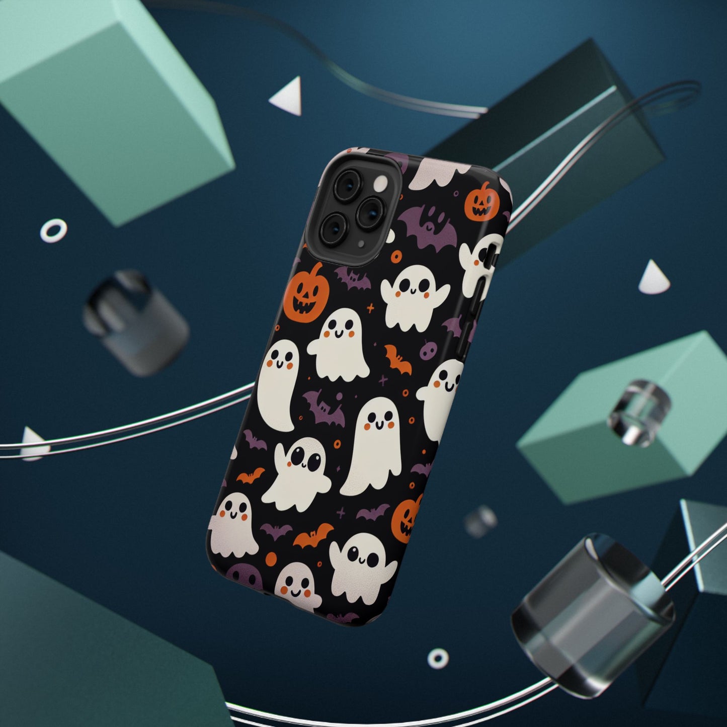Halloween Ghost Phone Case, Cute Ghost Cases for iPhone, October Birthday Gift, Spooky Decor, Fun & Funky Cell Phone Cover