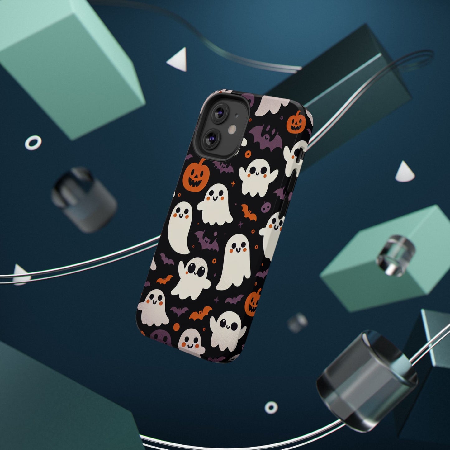 Halloween Ghost Phone Case, Cute Ghost Cases for iPhone, October Birthday Gift, Spooky Decor, Fun & Funky Cell Phone Cover