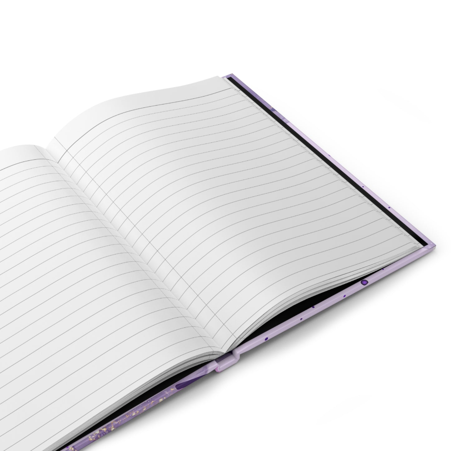 Elegant Floral Hardcover Journal with Purple Accents, Personalized Gift, Writing Notebook, Gratitude Journal, Daily Planner, Custom Journal