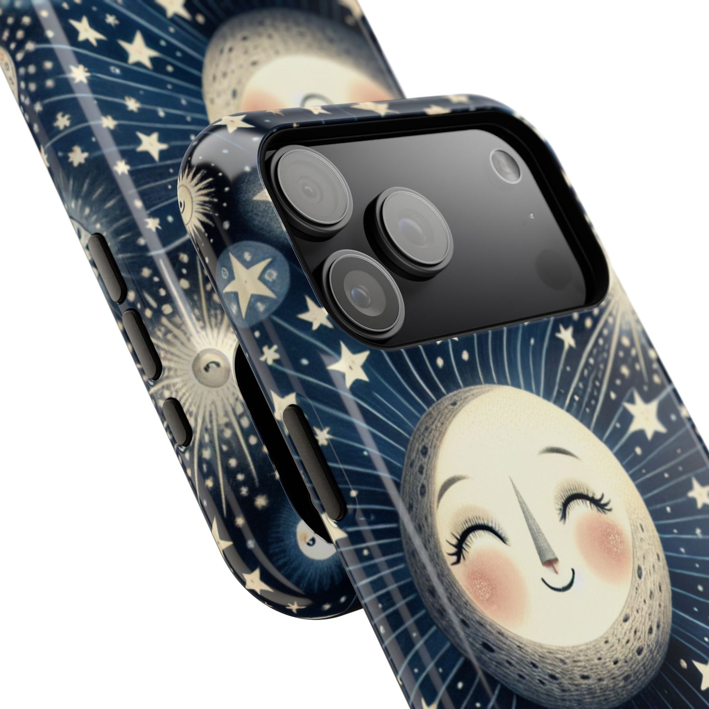 Celestial Impact-Resistant Cases, Protective Phone Cover, Moon & Stars Design, Gift for Astrology Lovers, Unique Phone Accessories, [...]