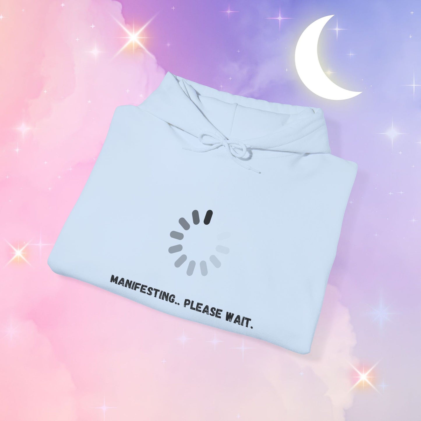 Manifesting Hoodie - Unisex Heavy Blend™ Sweatshirt, Cozy Layer for Dreamers, Gift for Friends, Affirmation Apparel, Self-Care Fashion