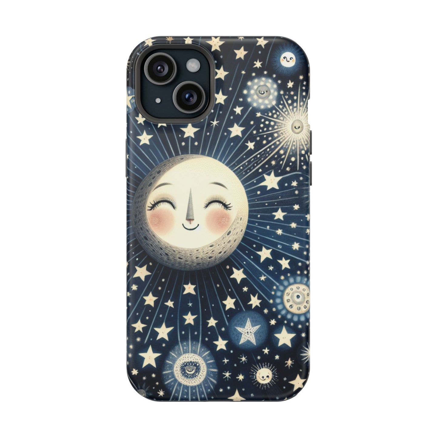 Celestial Impact-Resistant Cases, Protective Phone Cover, Moon & Stars Design, Gift for Astrology Lovers, Unique Phone Accessories, [...]