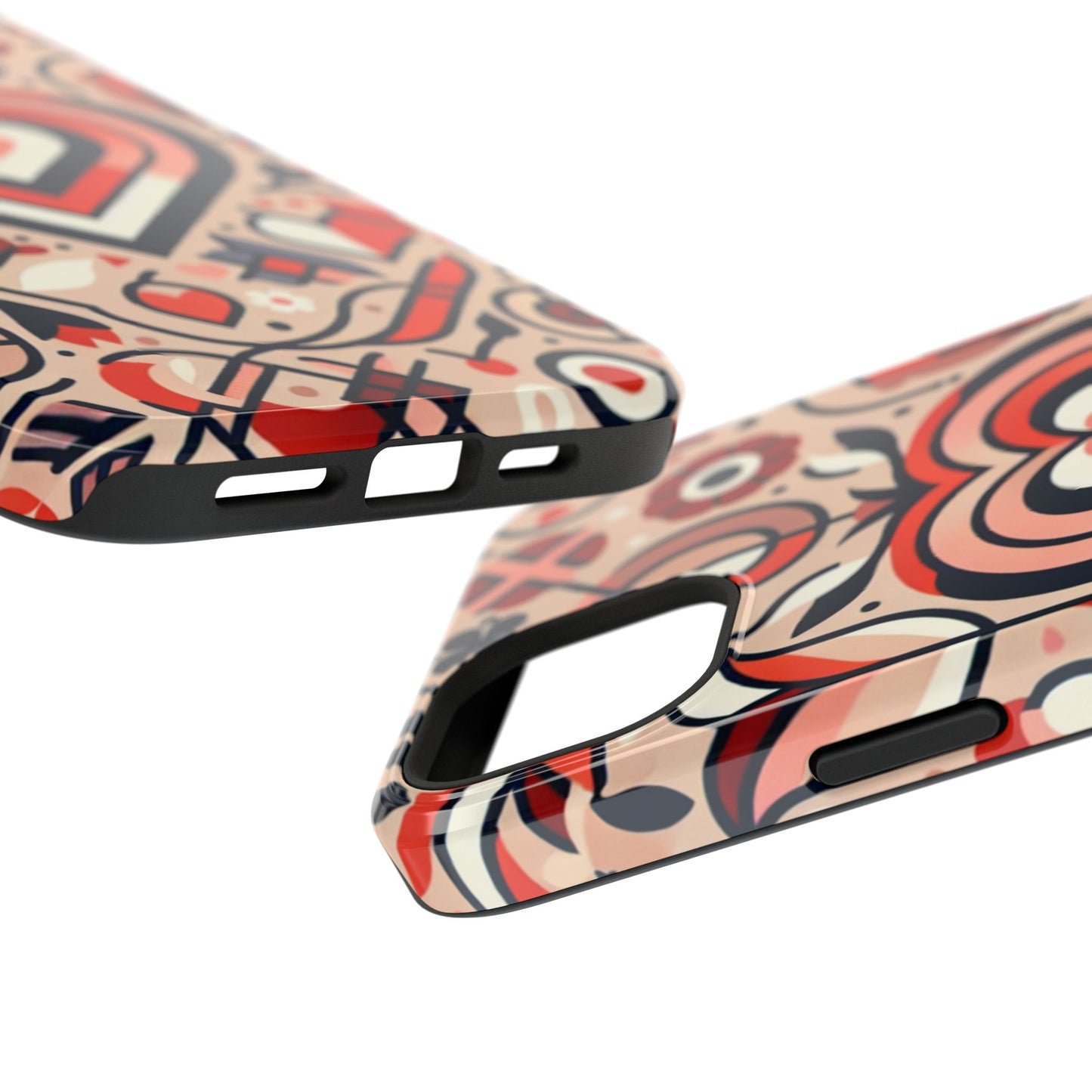 Heartfelt Impact-Resistant Phone Cases, Durable Phone Covers, Love-Themed Accessories, Valentine's Gifts, Unique Tech Cases