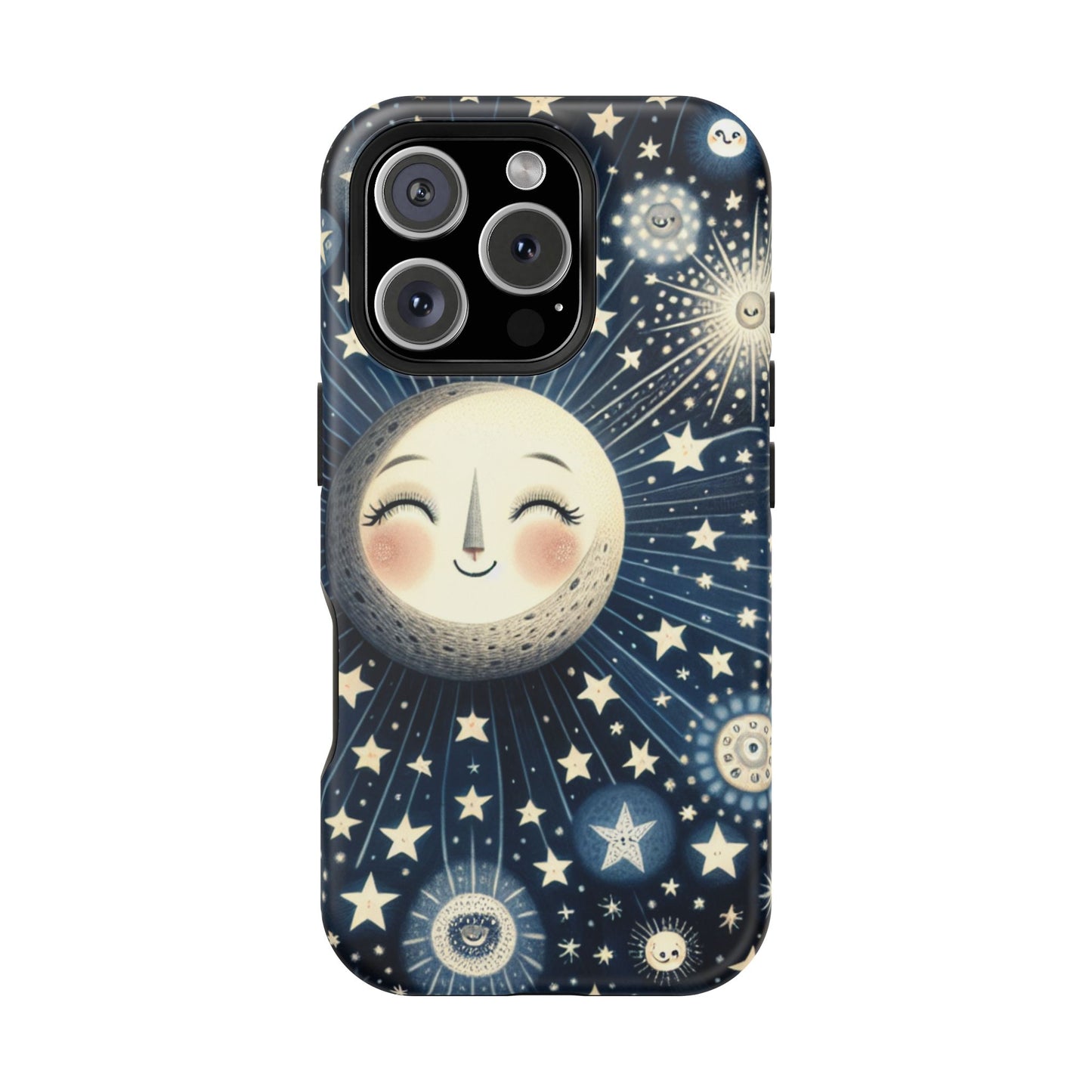 Celestial Impact-Resistant Cases, Protective Phone Cover, Moon & Stars Design, Gift for Astrology Lovers, Unique Phone Accessories, [...]