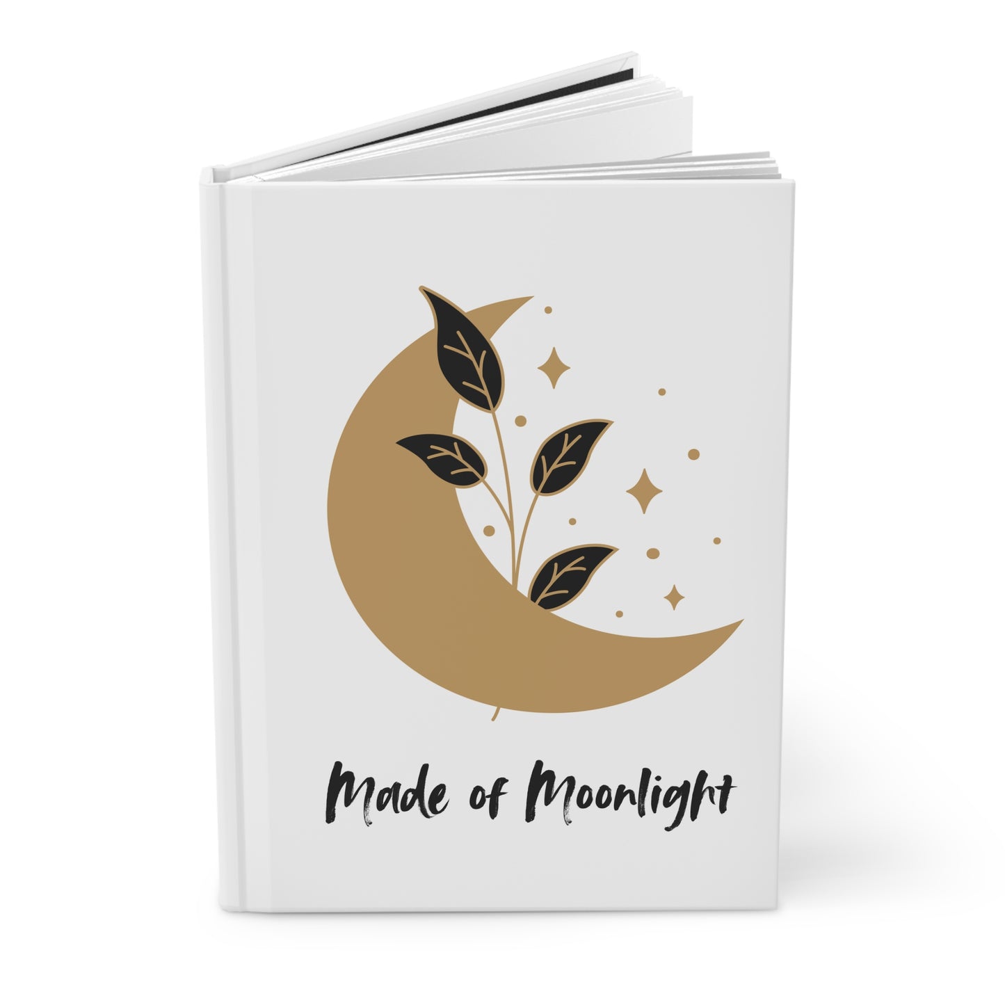 Moonlight Hardcover Journal - Elegant Notepad for Daily Reflections, Gift for Writers, Dreamers, and Students, Journaling, Note-taking