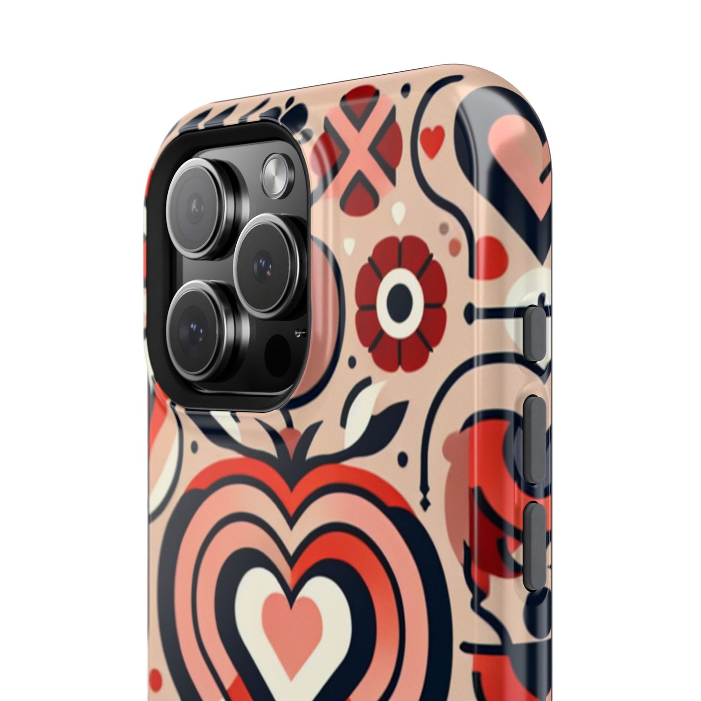Heartfelt Impact-Resistant Phone Cases, Durable Phone Covers, Love-Themed Accessories, Valentine's Gifts, Unique Tech Cases