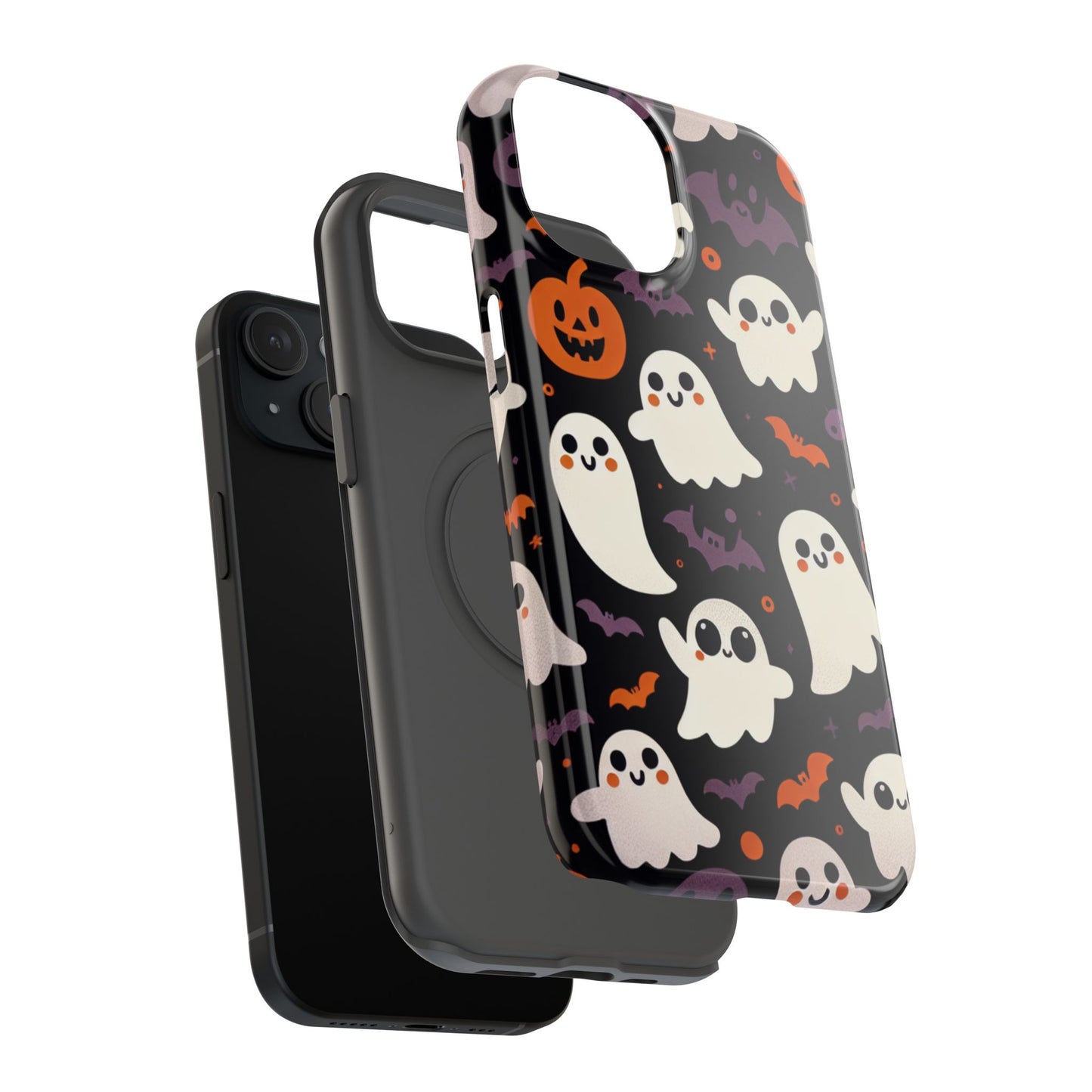 Halloween Ghost Phone Case, Cute Ghost Cases for iPhone, October Birthday Gift, Spooky Decor, Fun & Funky Cell Phone Cover