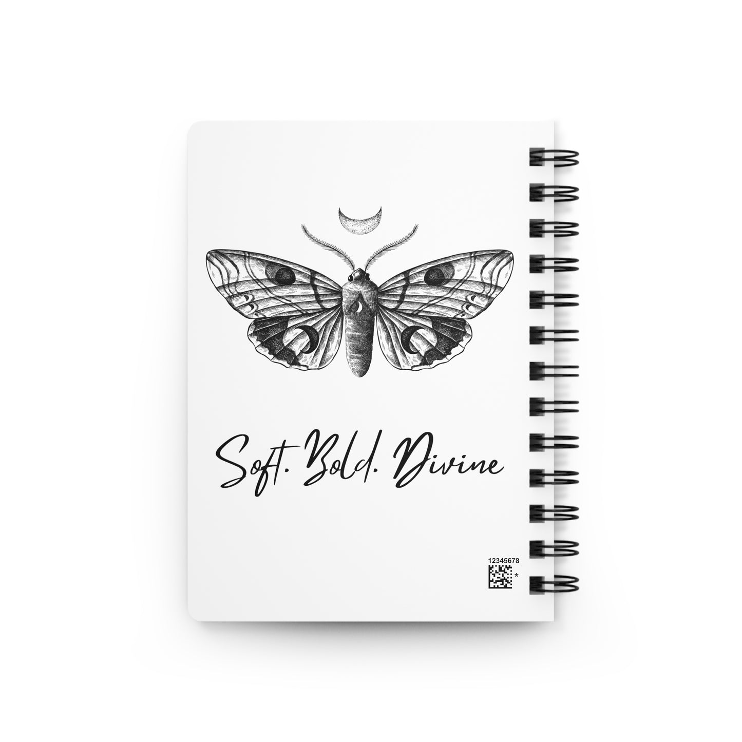 Bohemian Spiral Bound Journal - Soft! Bold! Divine Butterfly | Eco-Friendly Notepad, Gift for Writers, Dreamers, Artists, Journaling