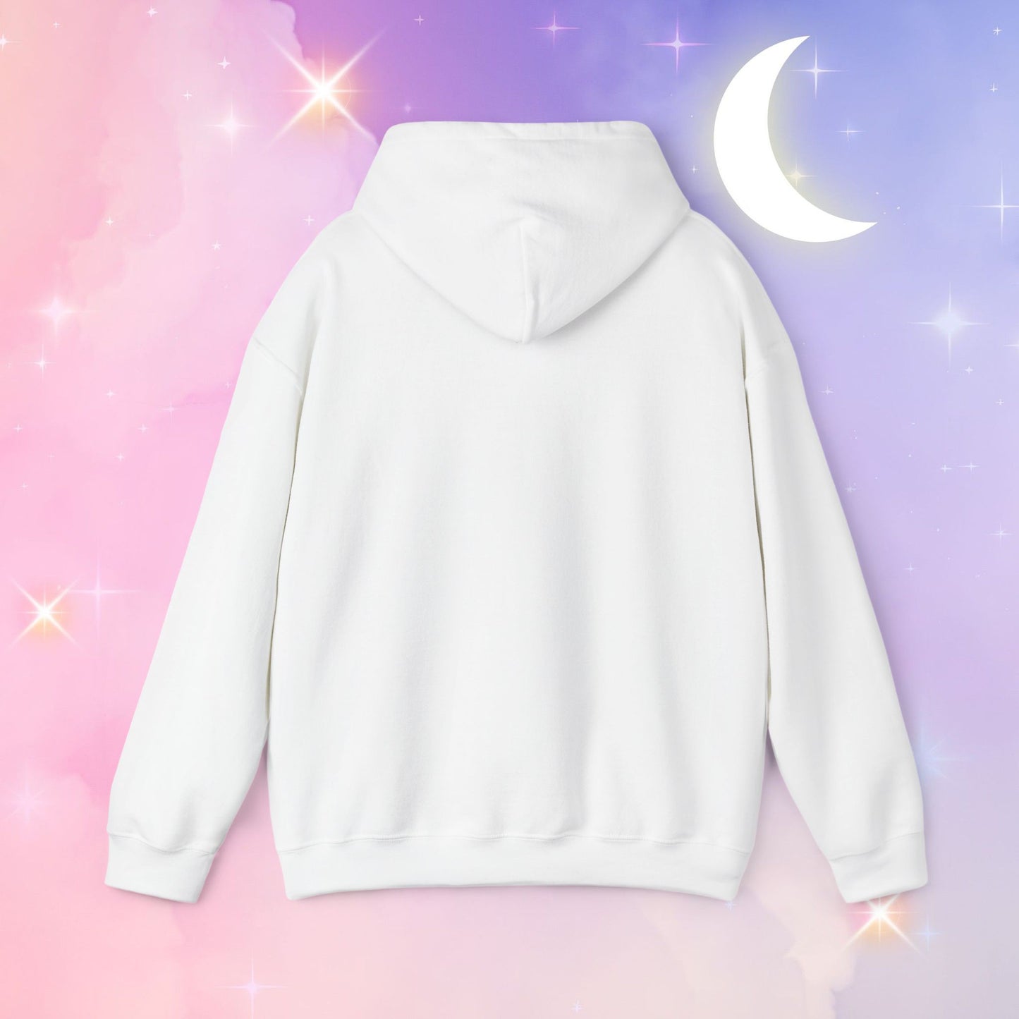 Moonlit Inspiration Unisex Heavy Blend Hoodie, Cozy Sweatshirt for Self-Care, Gift for Her, Custom Quote Apparel, Winter Fashion