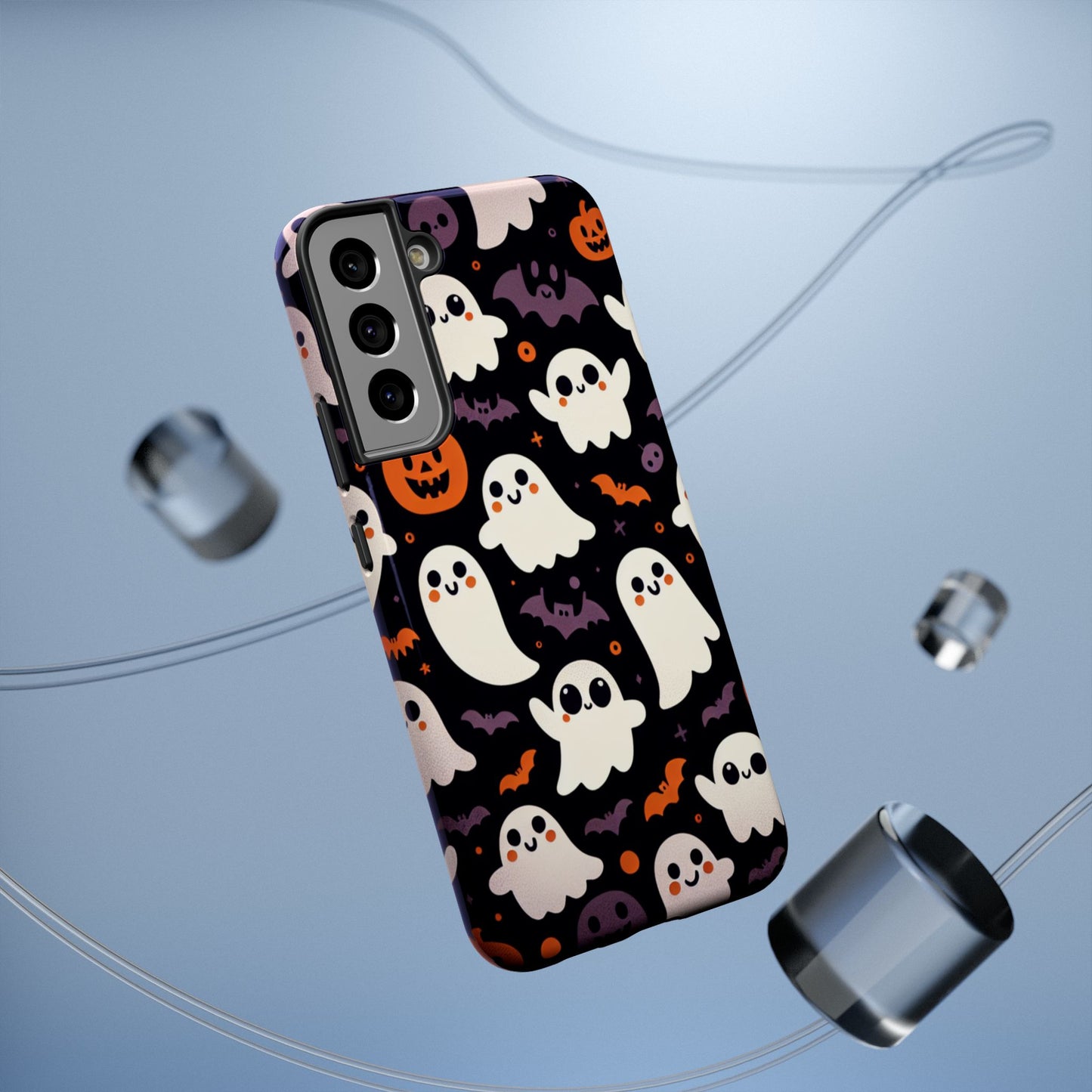 Halloween Ghost Phone Case, Cute Ghost Cases for iPhone, October Birthday Gift, Spooky Decor, Fun & Funky Cell Phone Cover