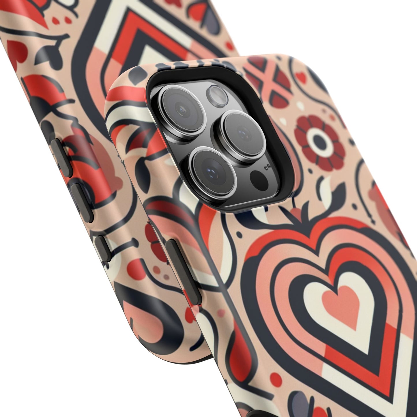 Heartfelt Impact-Resistant Phone Cases, Durable Phone Covers, Love-Themed Accessories, Valentine's Gifts, Unique Tech Cases