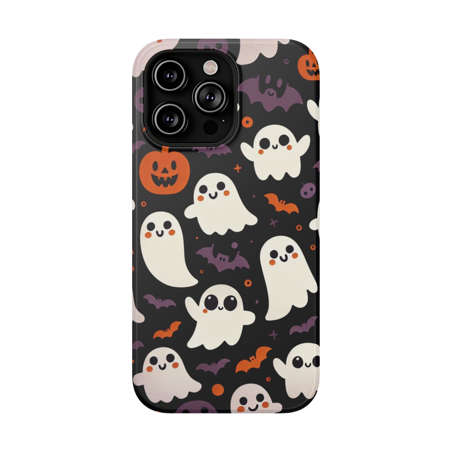 Halloween Ghost Phone Case, Cute Ghost Cases for iPhone, October Birthday Gift, Spooky Decor, Fun & Funky Cell Phone Cover