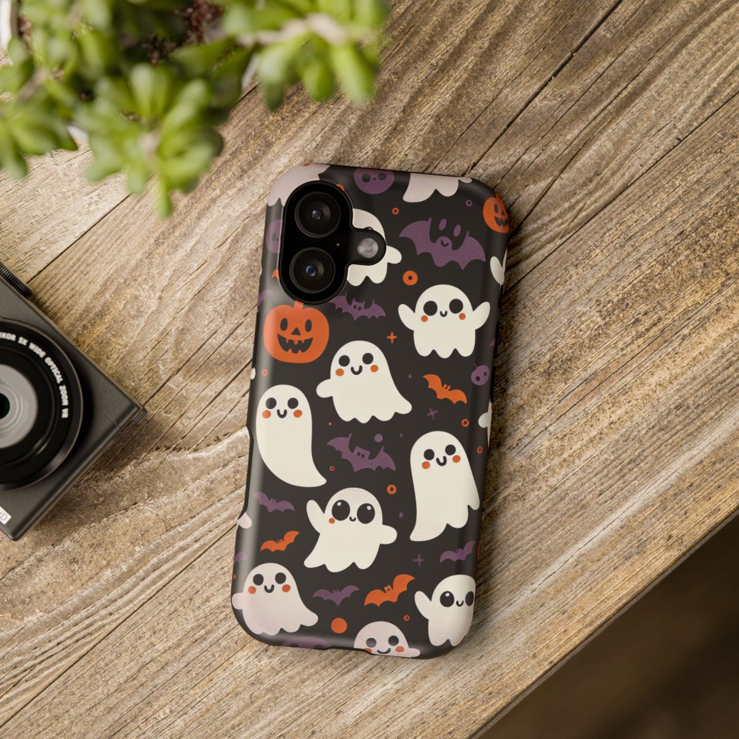 Halloween Ghost Phone Case, Cute Ghost Cases for iPhone, October Birthday Gift, Spooky Decor, Fun & Funky Cell Phone Cover