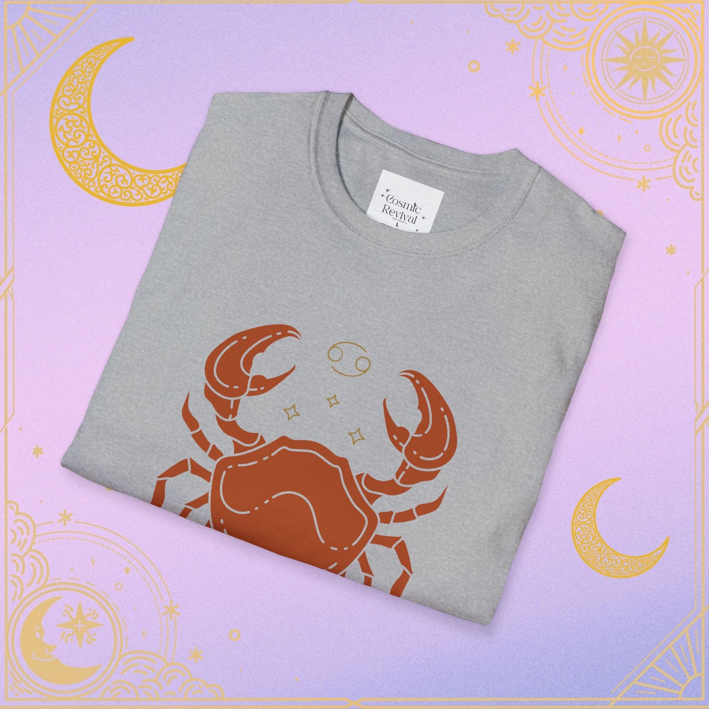 Cancer Zodiac Unisex Softstyle T-Shirt, Astrology Shirt, Horoscope Tee, Gift for Astrology Lovers, Birthday Gift, Zodiac Sign Apparel