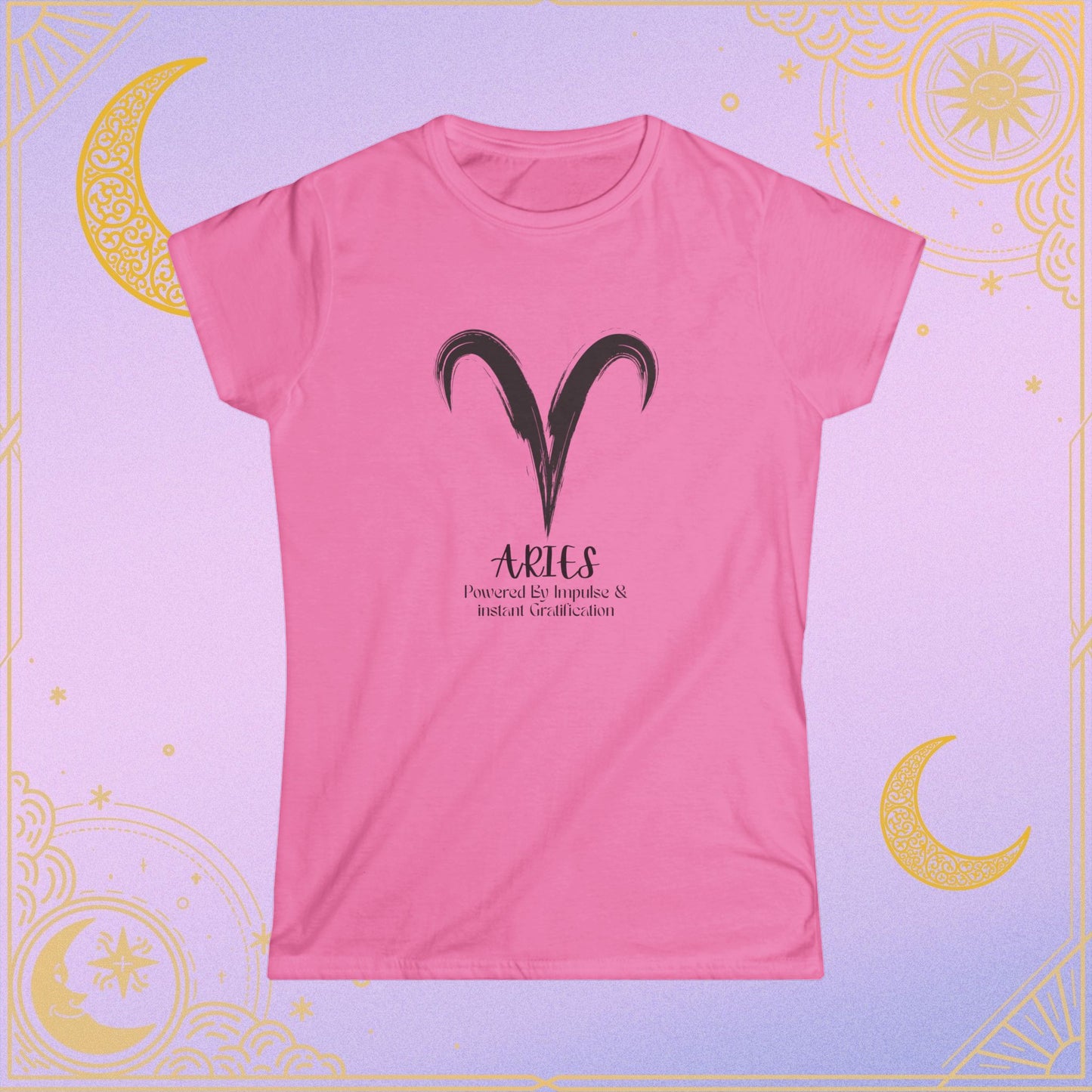 Aries Zodiac Women's Tee, Astrology Shirt, Birthday Gift for Aries, Horoscope Top, Celestial Fashion, Zodiac Apparel