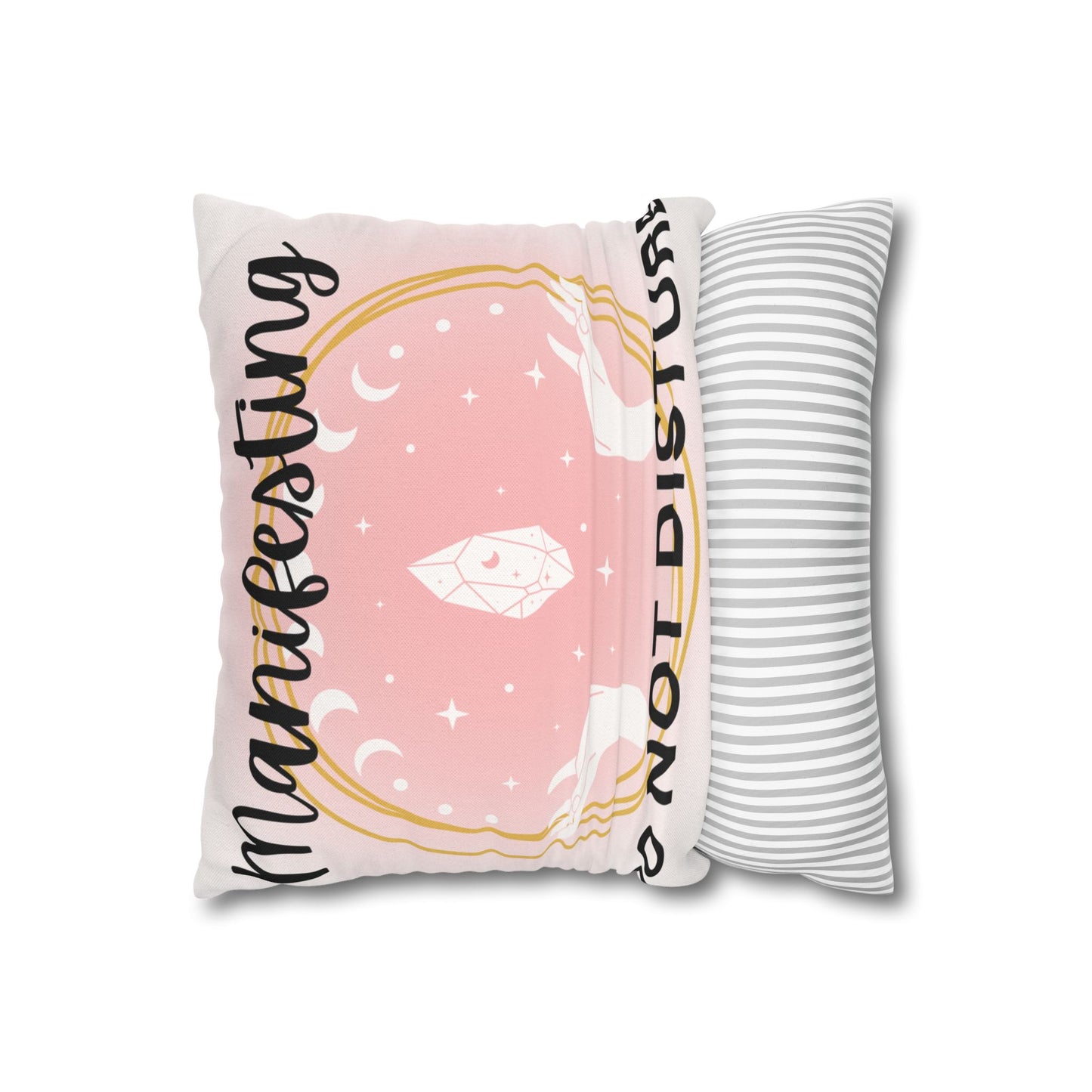 Manifesting Pillowcase, Spiritual Home Decor, Meditation Gift, Affirmation Cushion, Cozy Bedroom Accessory