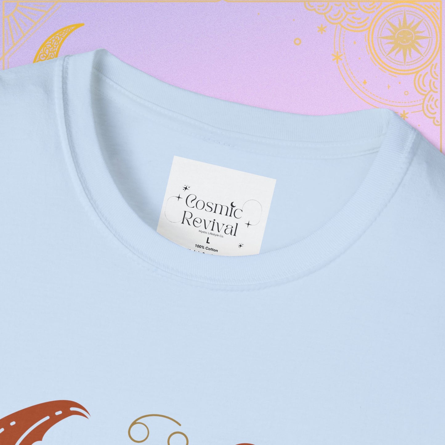 Cancer Zodiac Unisex Softstyle T-Shirt, Astrology Shirt, Horoscope Tee, Gift for Astrology Lovers, Birthday Gift, Zodiac Sign Apparel