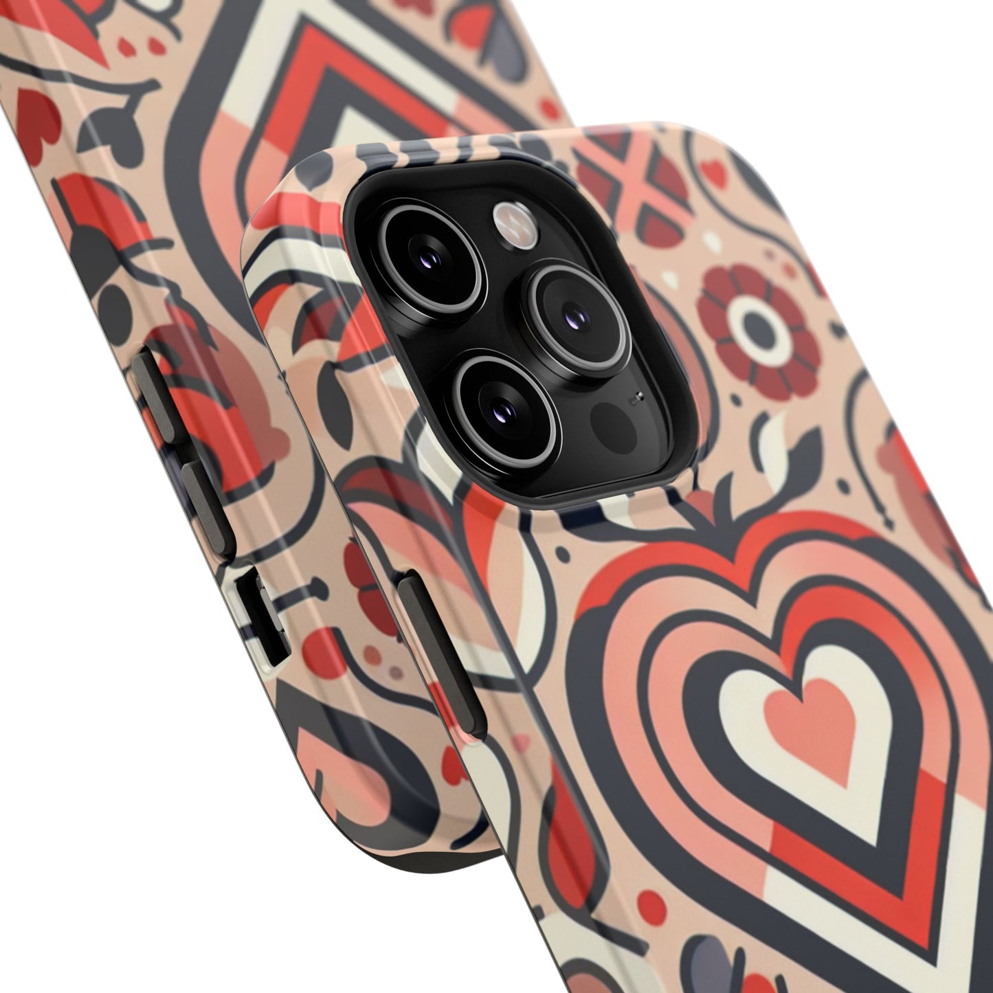 Heartfelt Impact-Resistant Phone Cases, Durable Phone Covers, Love-Themed Accessories, Valentine's Gifts, Unique Tech Cases