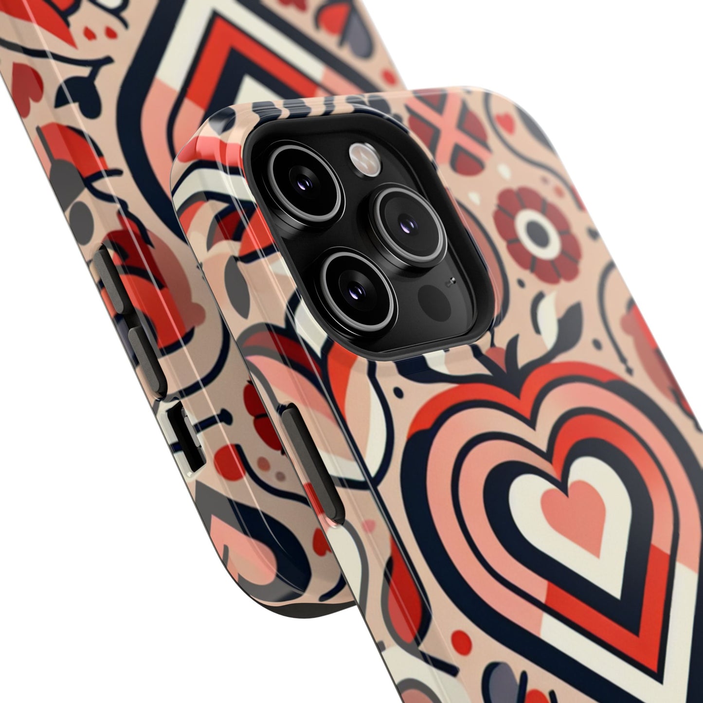 Heartfelt Impact-Resistant Phone Cases, Durable Phone Covers, Love-Themed Accessories, Valentine's Gifts, Unique Tech Cases