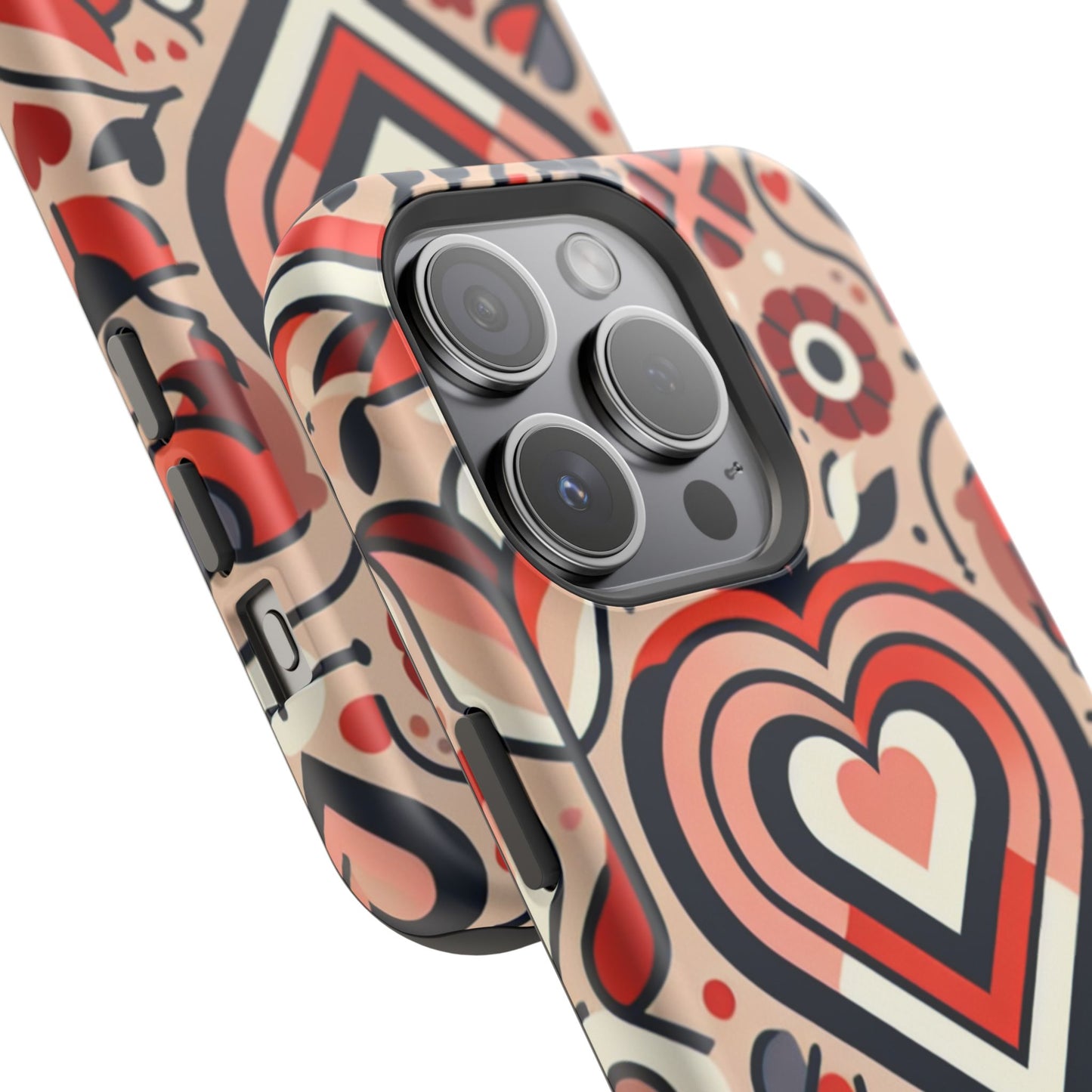 Heartfelt Impact-Resistant Phone Cases, Durable Phone Covers, Love-Themed Accessories, Valentine's Gifts, Unique Tech Cases