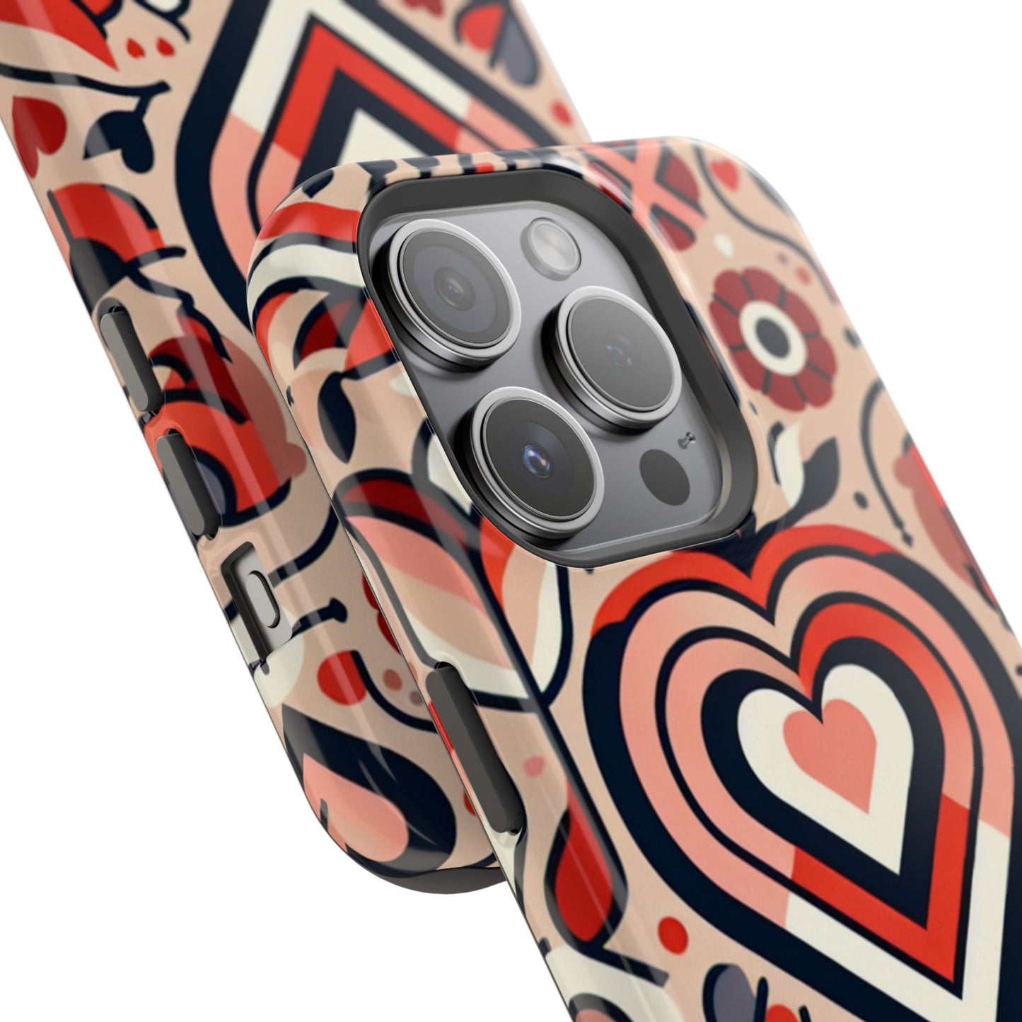 Heartfelt Impact-Resistant Phone Cases, Durable Phone Covers, Love-Themed Accessories, Valentine's Gifts, Unique Tech Cases