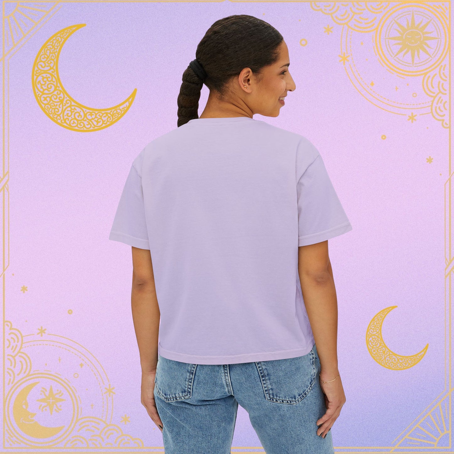 Virgo Astrology Women's Boxy Tee, Celestial Graphic Tee, Horoscope T-Shirt, Astrology Clothing, Gift for Virgo