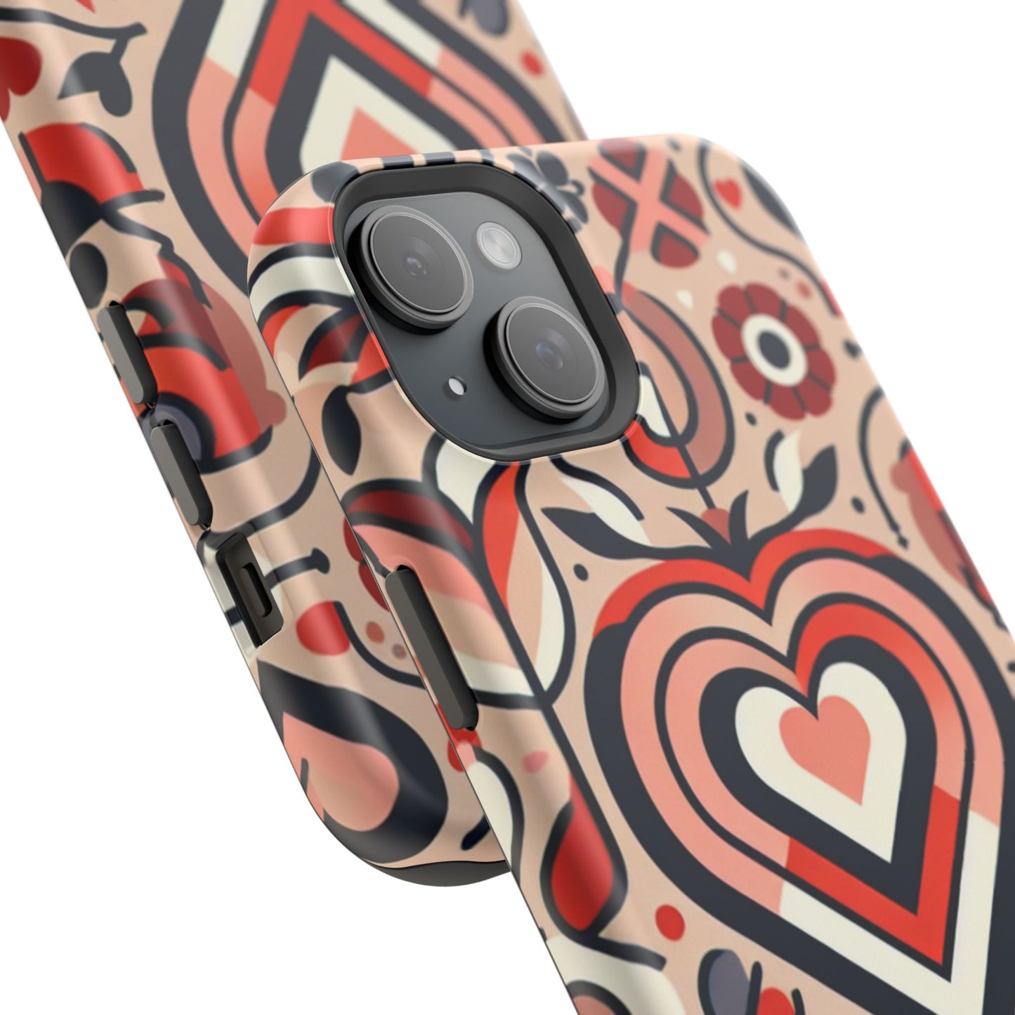 Heartfelt Impact-Resistant Phone Cases, Durable Phone Covers, Love-Themed Accessories, Valentine's Gifts, Unique Tech Cases