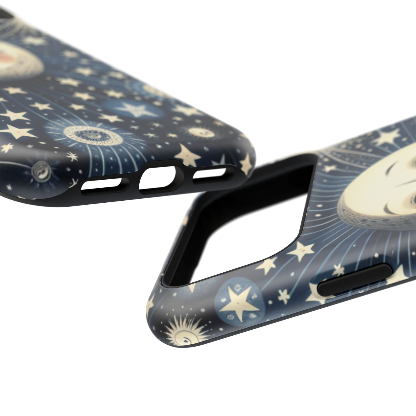 Celestial Impact-Resistant Cases, Protective Phone Cover, Moon & Stars Design, Gift for Astrology Lovers, Unique Phone Accessories, [...]