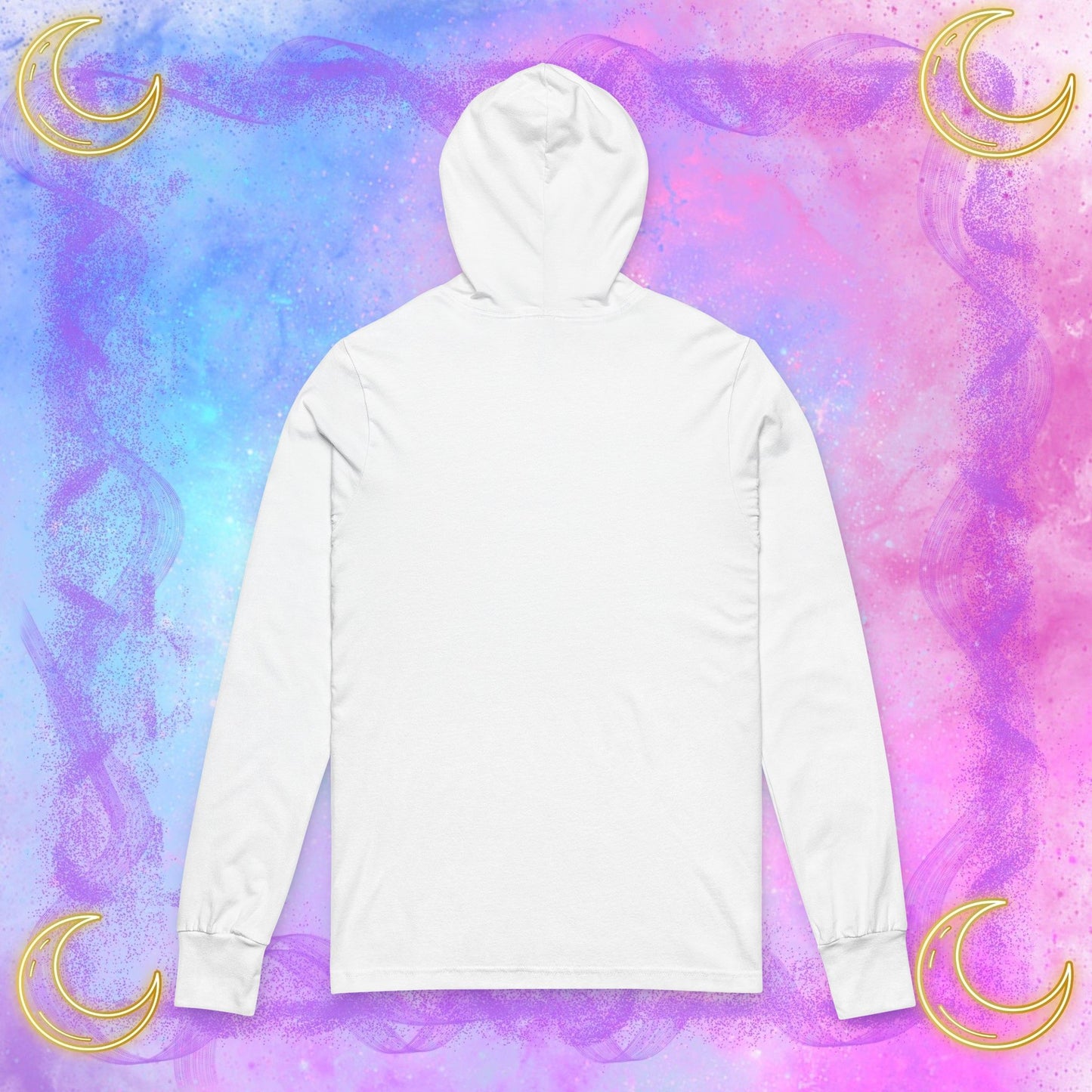 Chill Vibes Hoodie, Unisex Long Sleeve Tee for Moon Lovers, Perfect Gift for Astrology Fans, Relaxed Casual Wear, Cozy Layering Piece