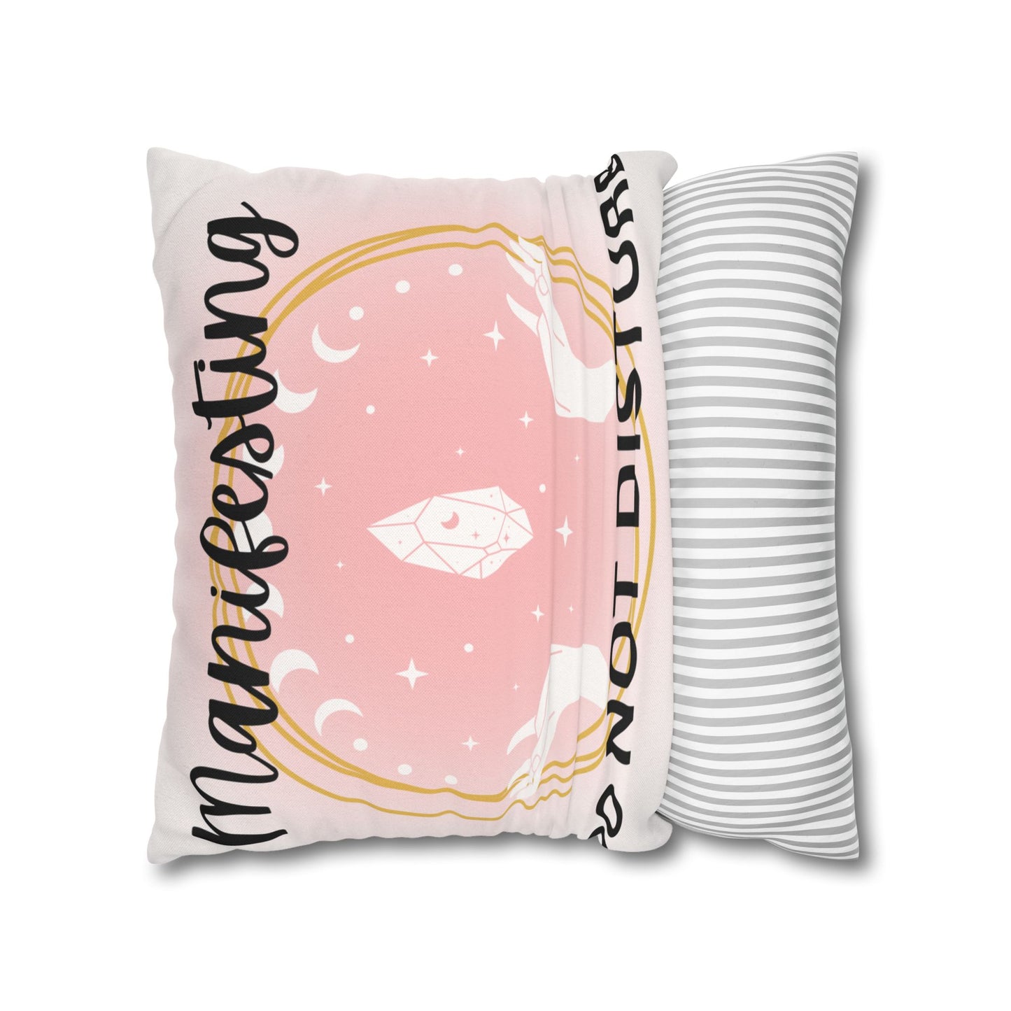 Manifesting Pillowcase, Spiritual Home Decor, Meditation Gift, Affirmation Cushion, Cozy Bedroom Accessory