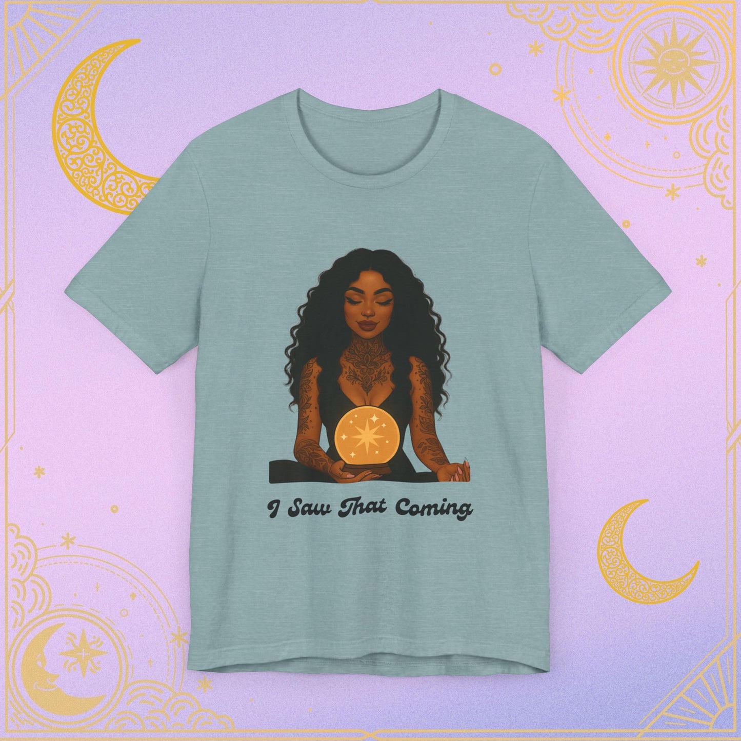 Tarot-Inspired Unisex T-Shirt, I Saw That Coming Tee, Horoscope Gift, Astrology Apparel, Mystic Vibes Shirt, Spiritual Fashion