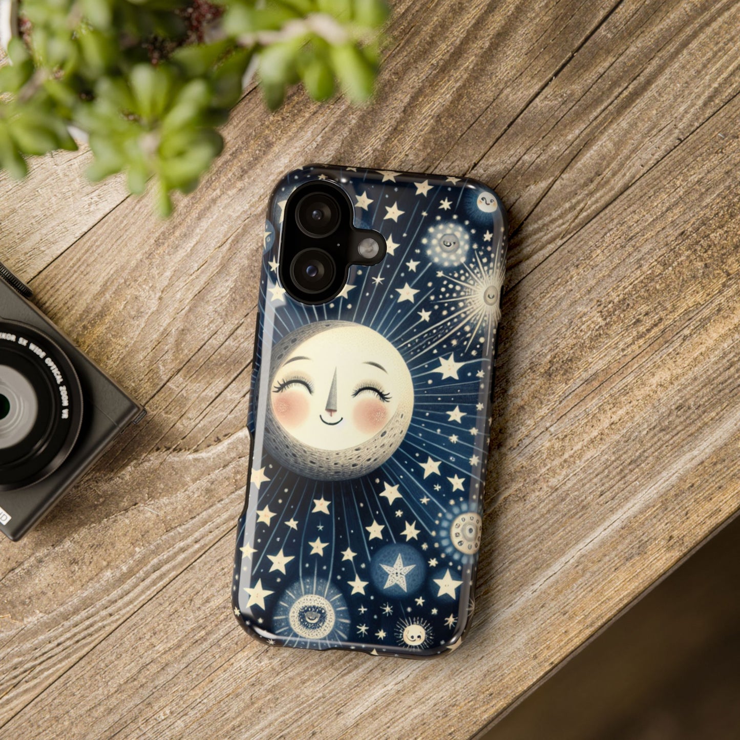 Celestial Impact-Resistant Cases, Protective Phone Cover, Moon & Stars Design, Gift for Astrology Lovers, Unique Phone Accessories, [...]