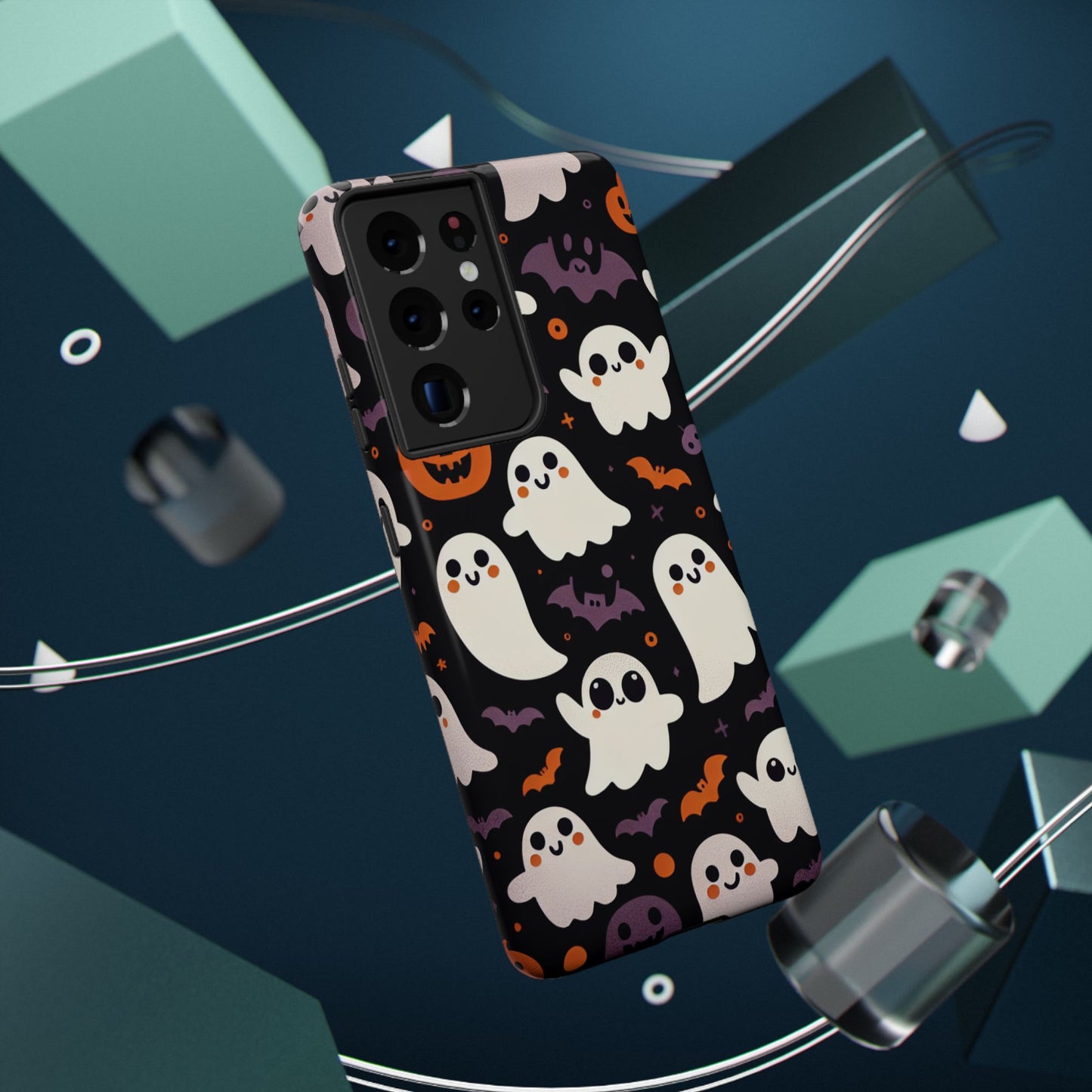 Halloween Ghost Phone Case, Cute Ghost Cases for iPhone, October Birthday Gift, Spooky Decor, Fun & Funky Cell Phone Cover