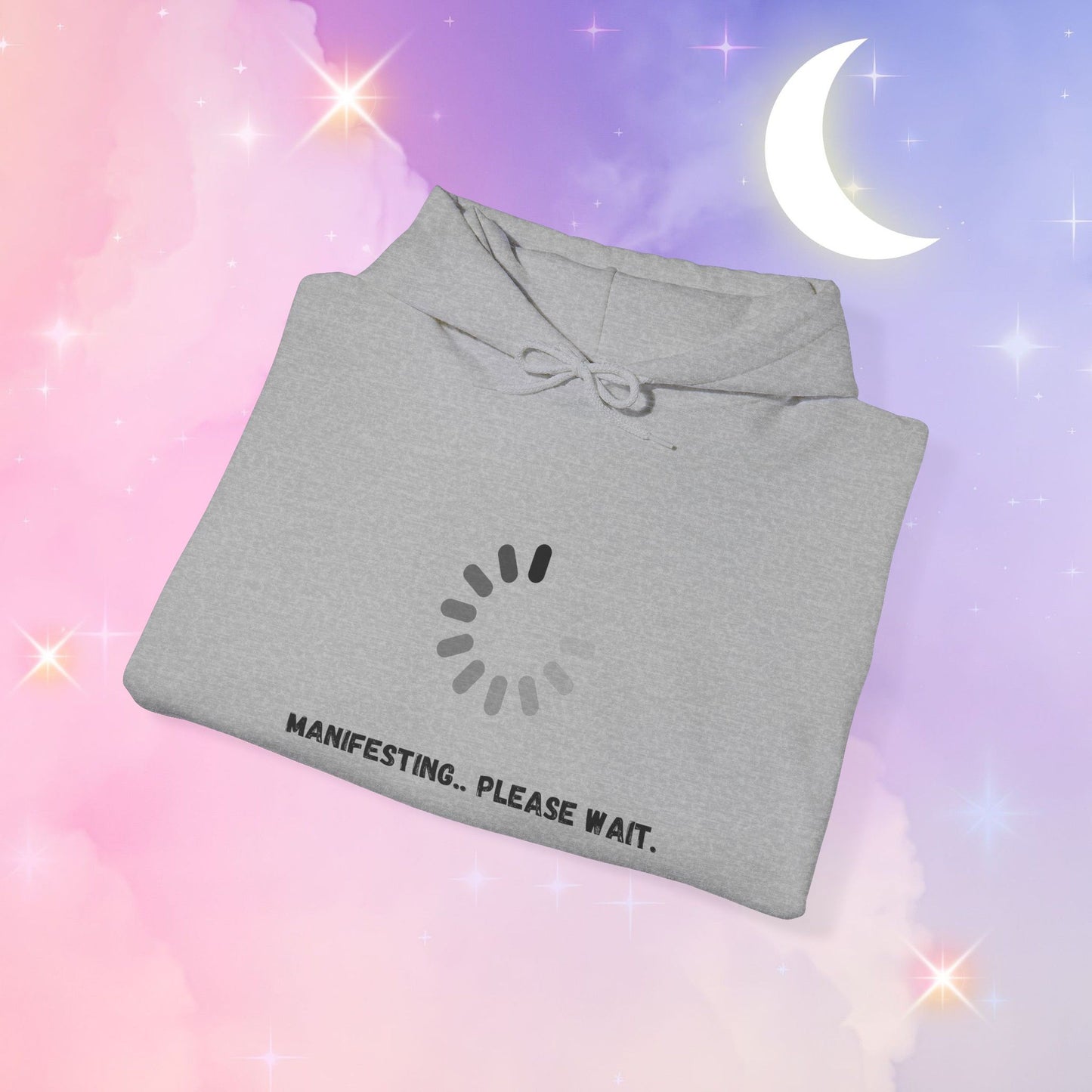 Manifesting Hoodie - Unisex Heavy Blend™ Sweatshirt, Cozy Layer for Dreamers, Gift for Friends, Affirmation Apparel, Self-Care Fashion